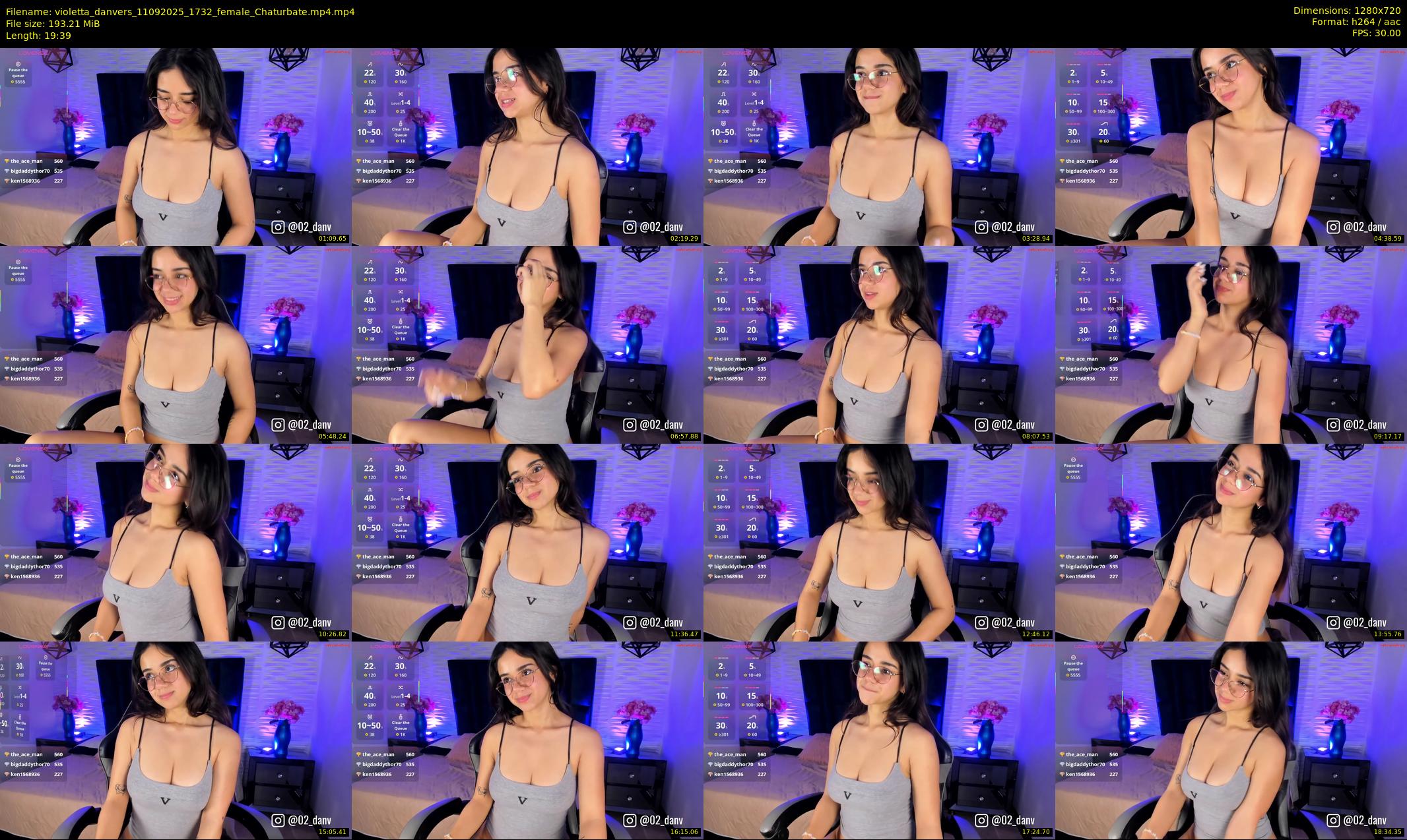 violetta_danvers — 20 minute Chaturbate female cam show recording, 720p, Sep 11, 2025