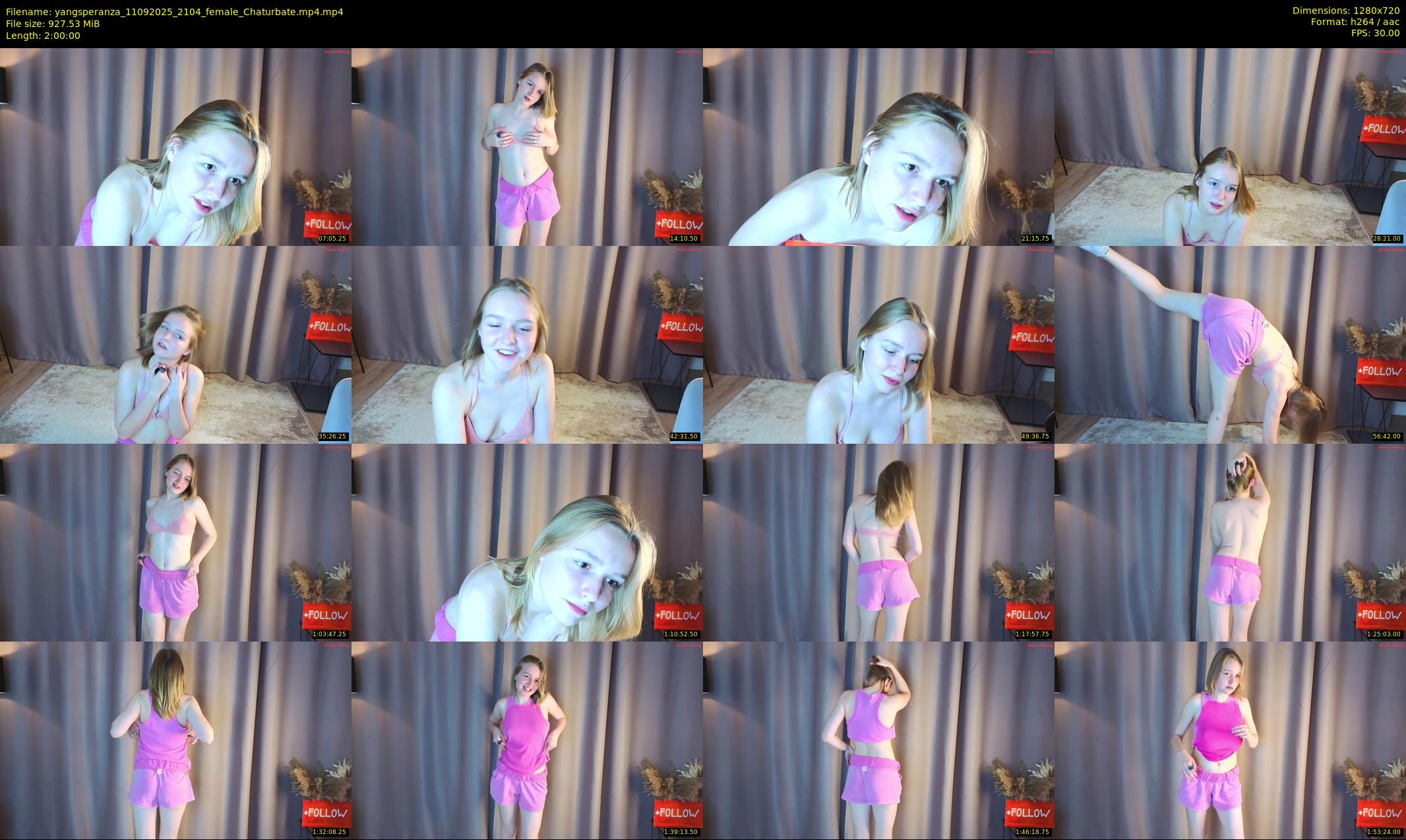 yangsperanza — 120 minute Chaturbate female cam show recording, 720p, Sep 11, 2025