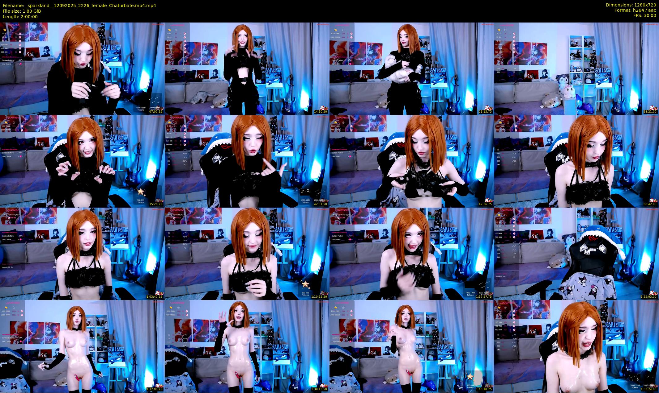 _sparkland_ — 120 minute Chaturbate female cam show recording, 720p, Sep 12, 2025