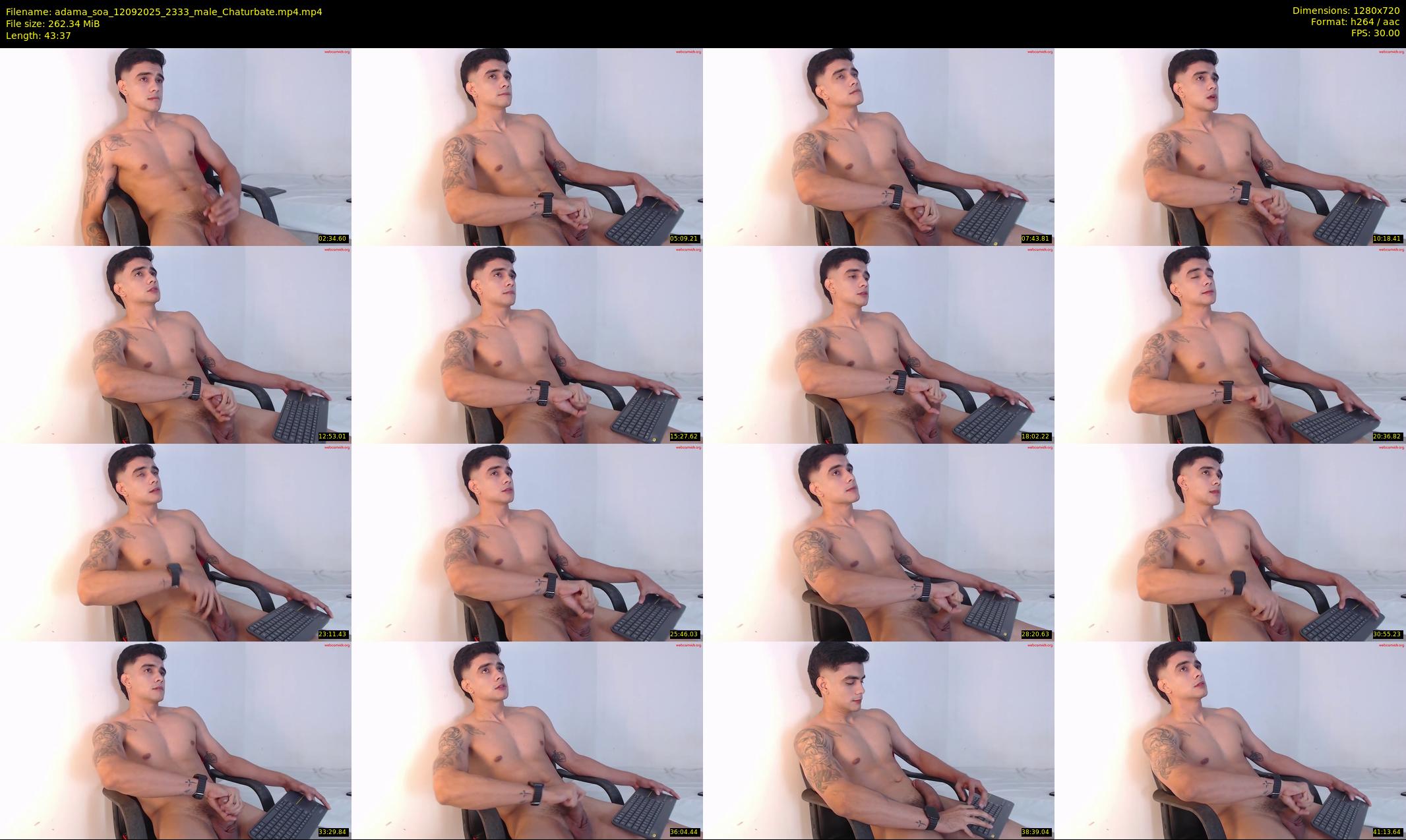 adama_soa — 44 minute Chaturbate male cam show recording, 720p, Sep 12, 2025