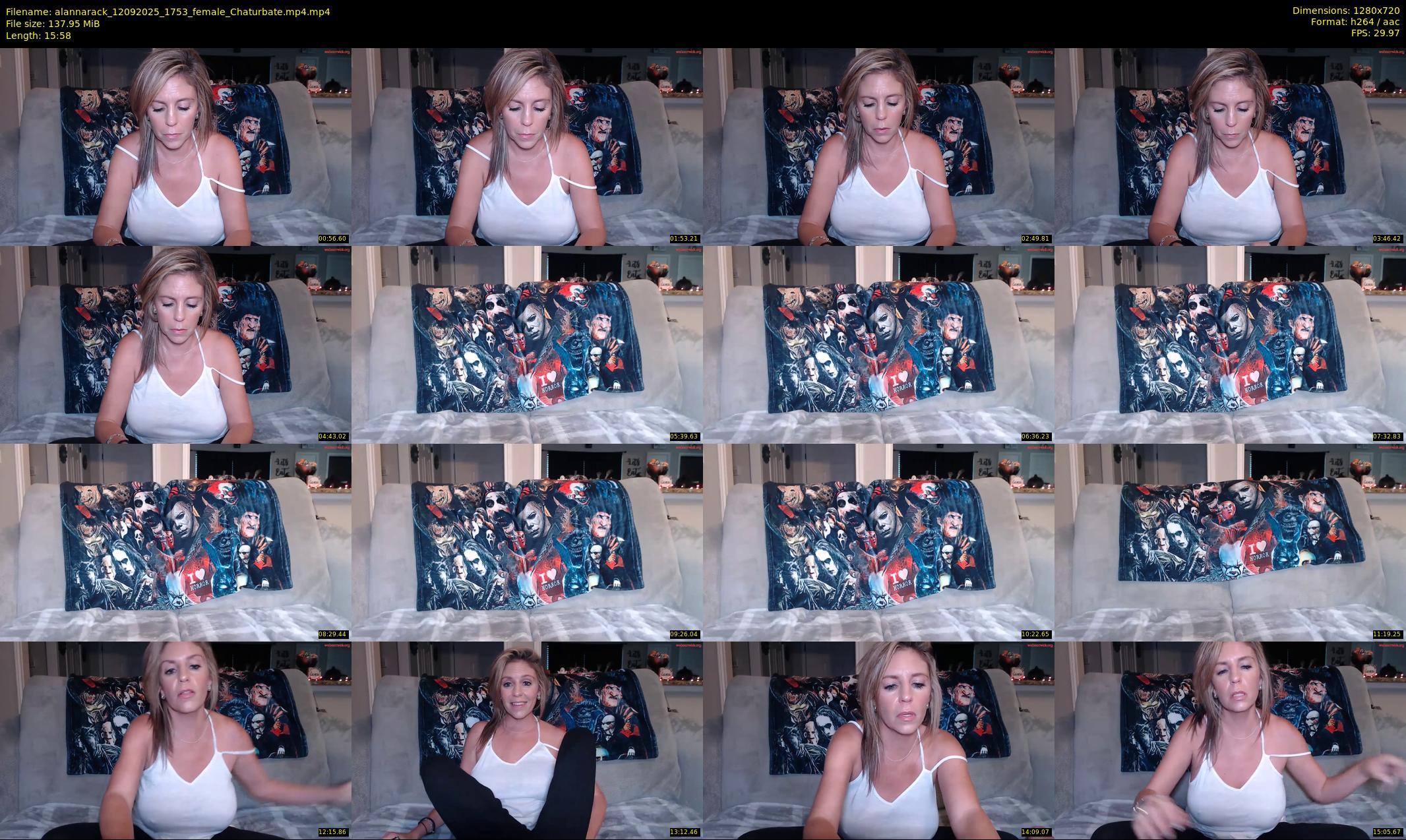 alannarack — 16 minute Chaturbate female cam show recording, 720p, Sep 12, 2025