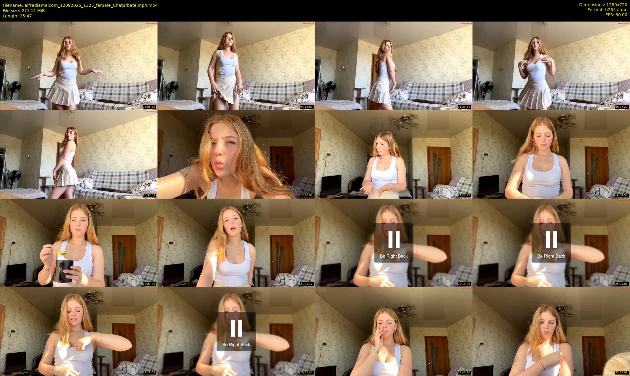 alfrediamalcom — 36 minute Chaturbate female cam show recording, 720p, Sep 12, 2025