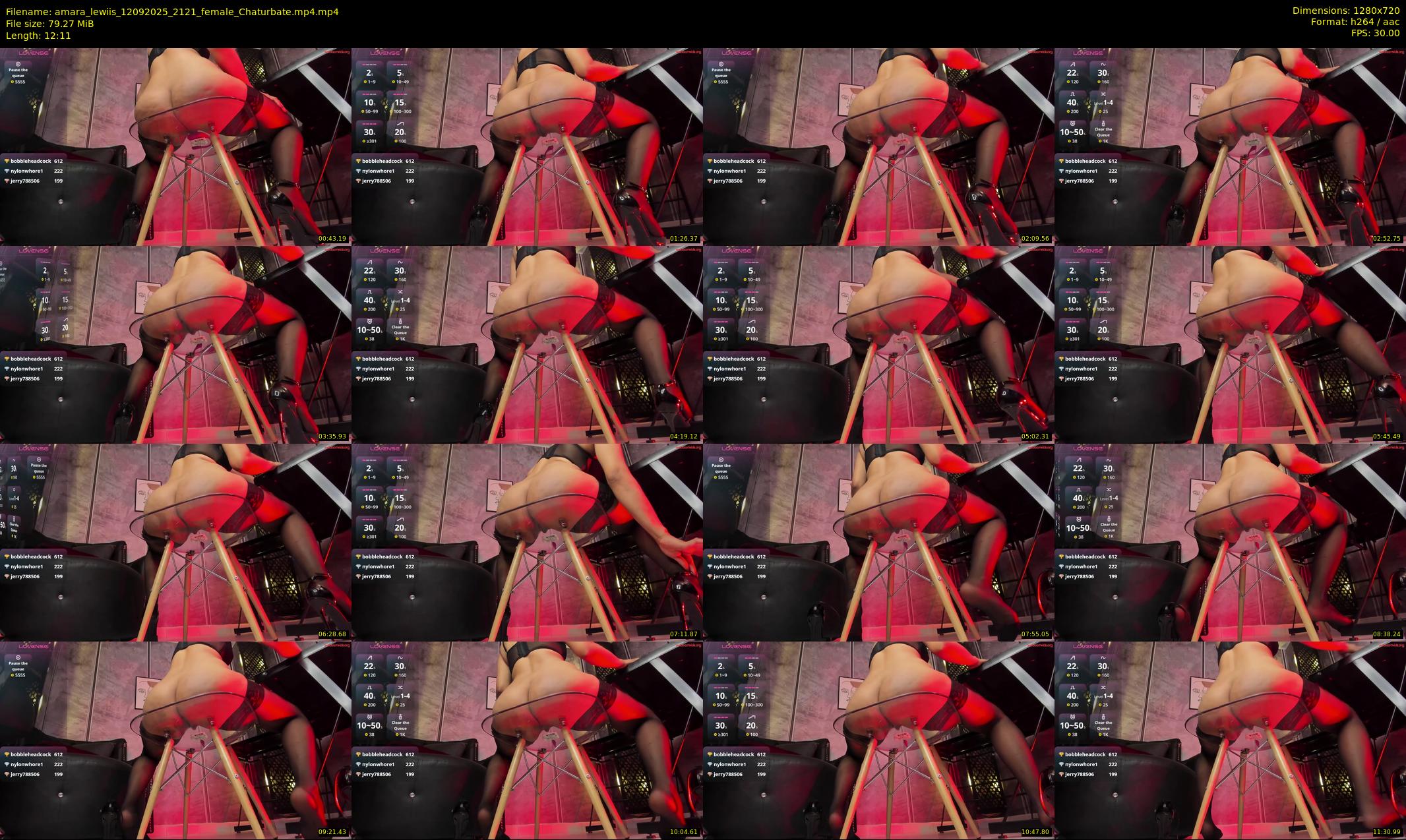 amara_lewiis — 13 minute Chaturbate female cam show recording, 720p, Sep 12, 2025