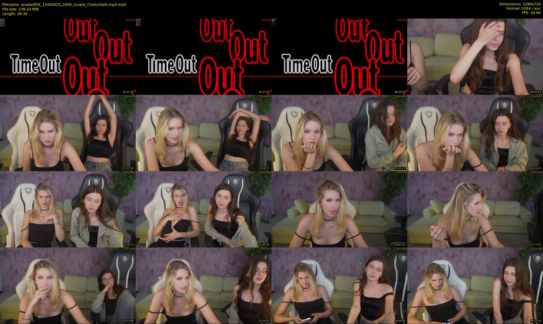 anabel054 — 39 minute Chaturbate female cam show recording, 720p, Sep 12, 2025