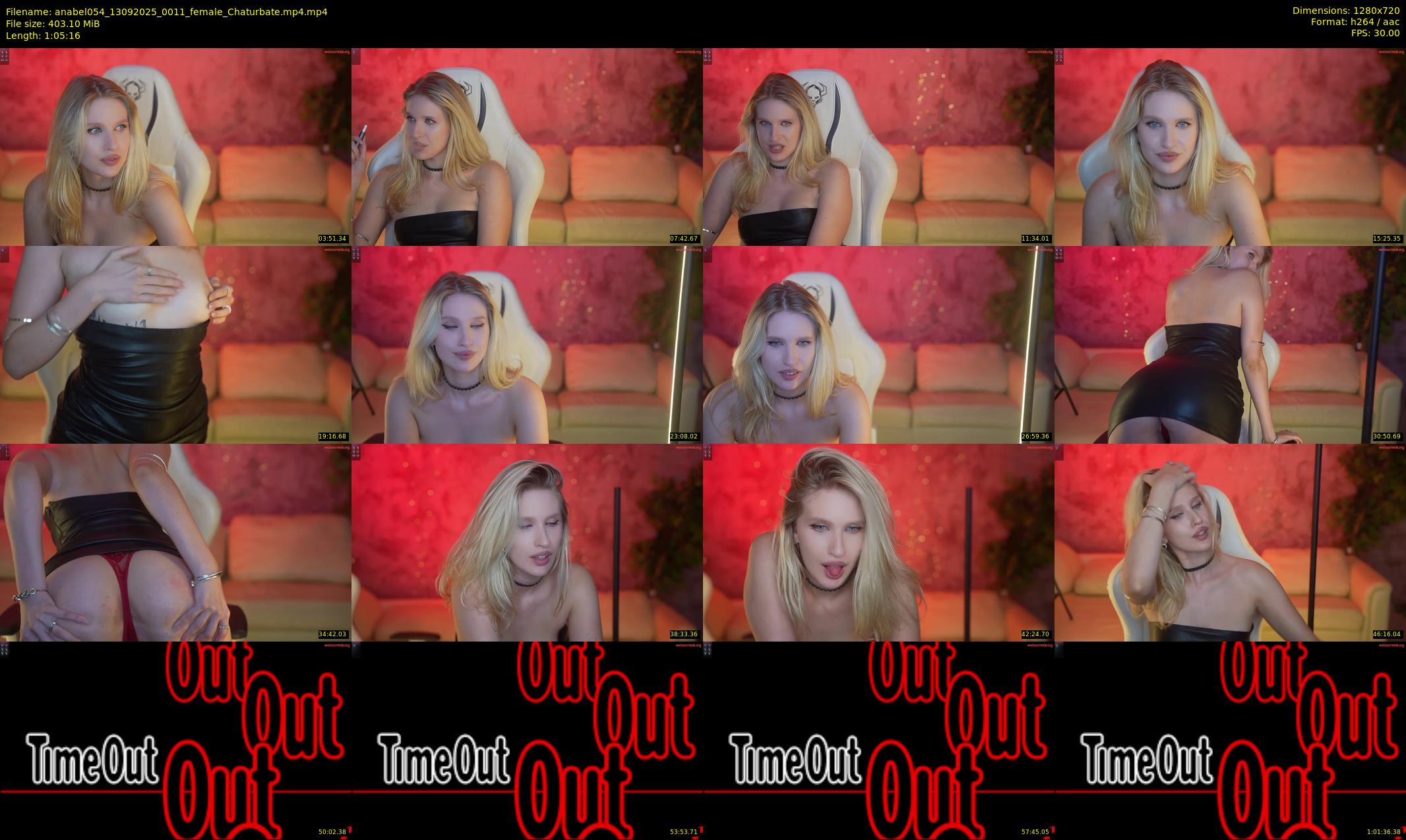 anabel054 — 66 minute Chaturbate female cam show recording, 720p, Sep 13, 2025