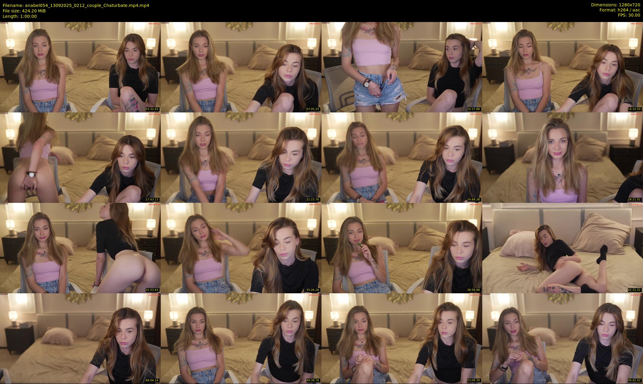 anabel054 — 60 minute Chaturbate female cam show recording, 720p, Sep 13, 2025
