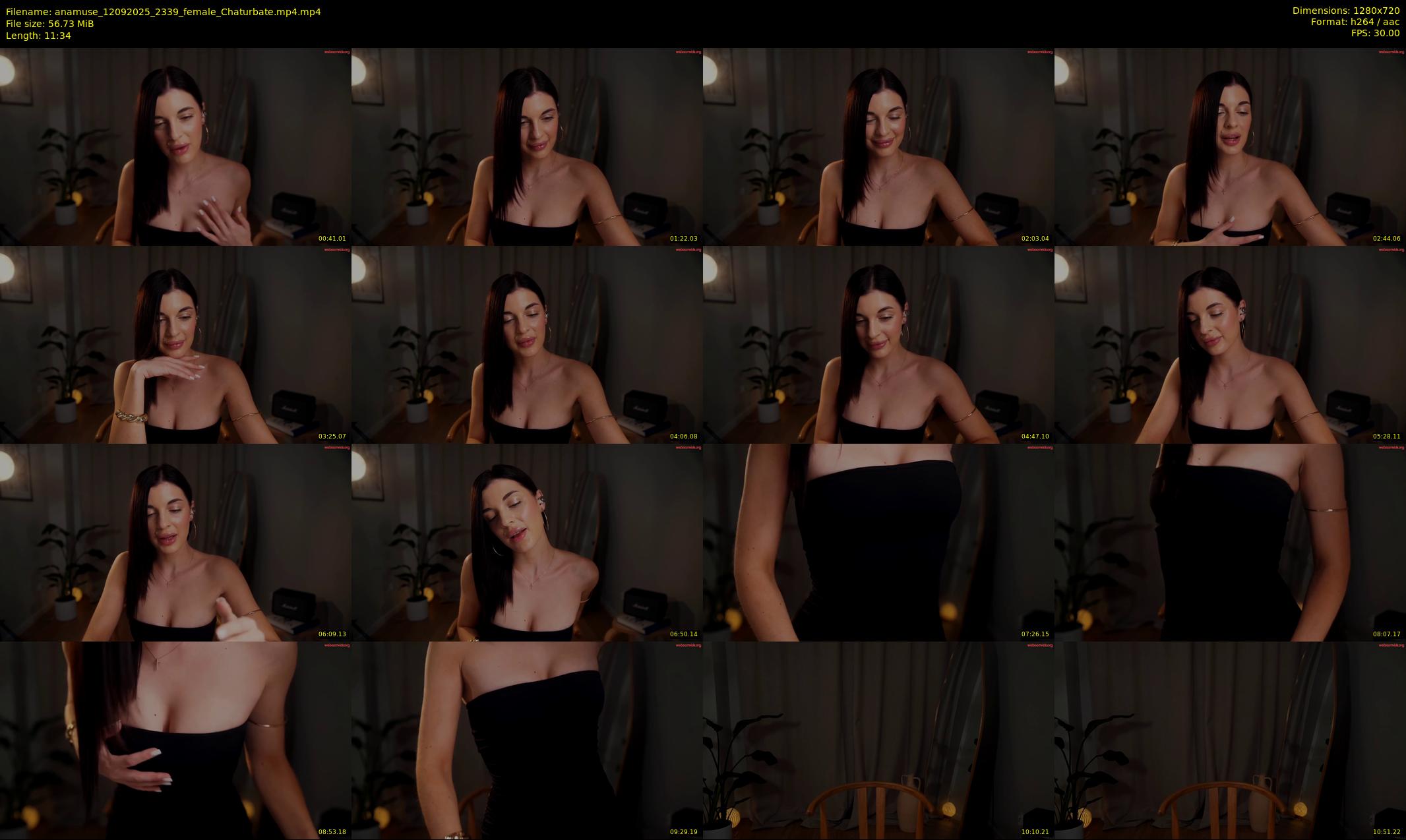 anamuse — 12 minute Chaturbate female cam show recording, 720p, Sep 12, 2025