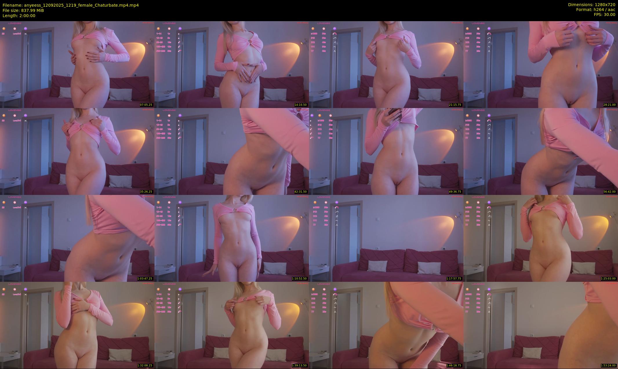 anyeess — 120 minute Chaturbate female cam show recording, 720p, Sep 12, 2025
