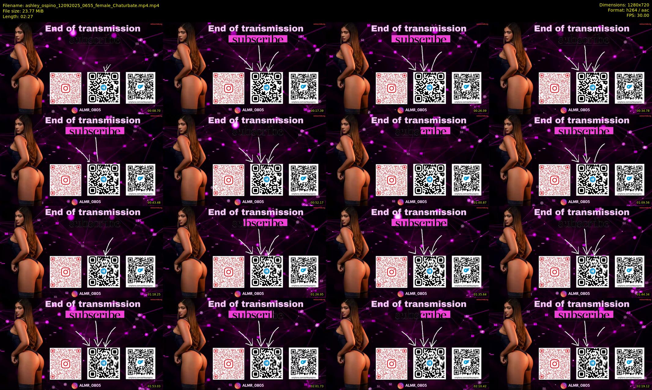 ashley_ospino — 3 minute Chaturbate couple cam show recording, 720p, Sep 12, 2025
