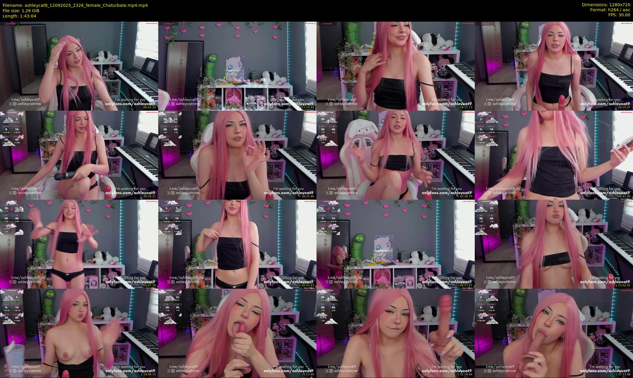 ashleycat9 — 104 minute Chaturbate female cam show recording, 720p, Sep 12, 2025