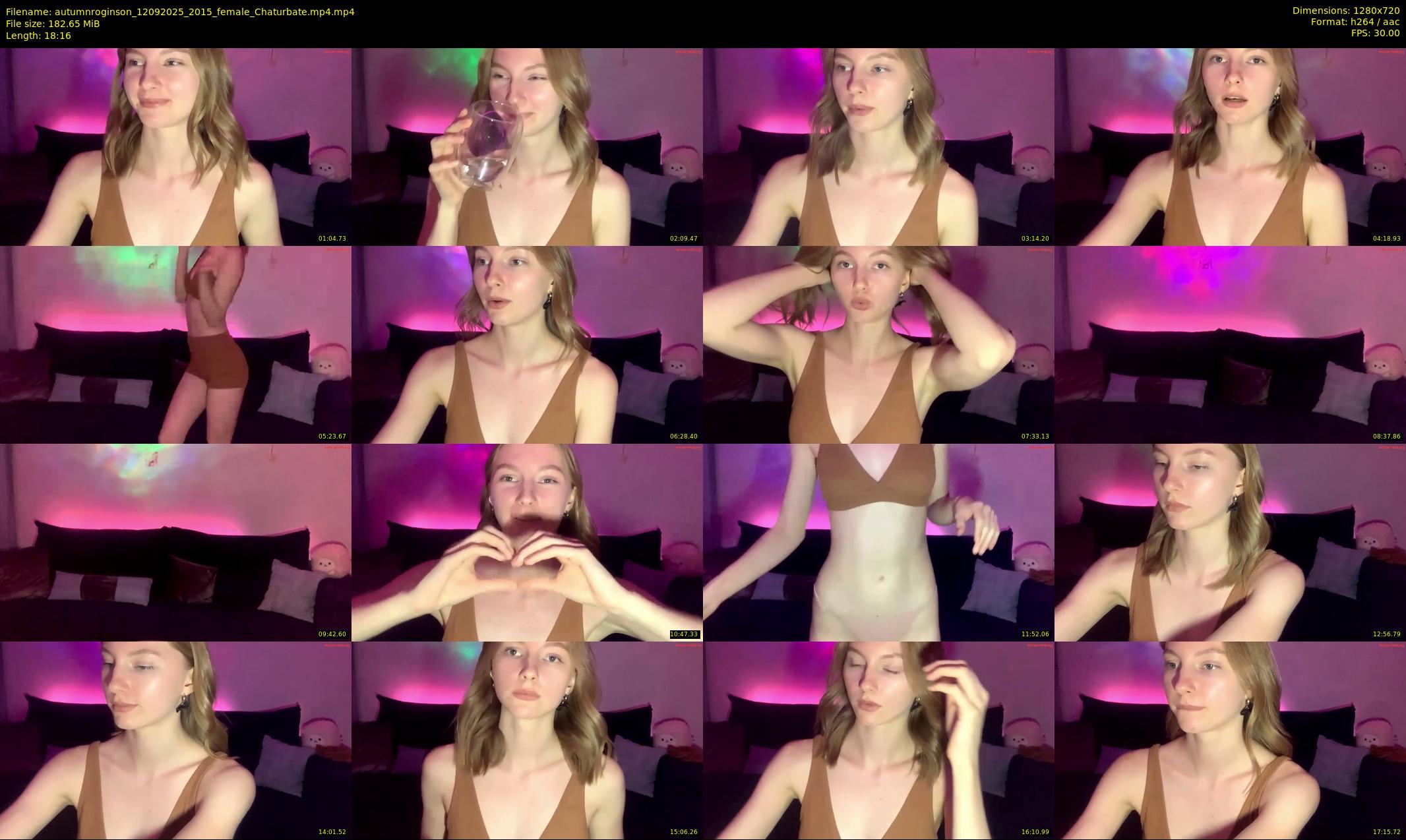 autumnroginson — 19 minute Chaturbate female cam show recording, 720p, Sep 12, 2025