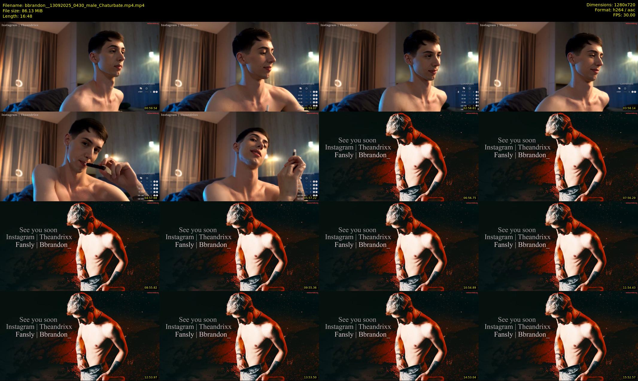 bbrandon_ — 17 minute Chaturbate male cam show recording, 720p, Sep 13, 2025