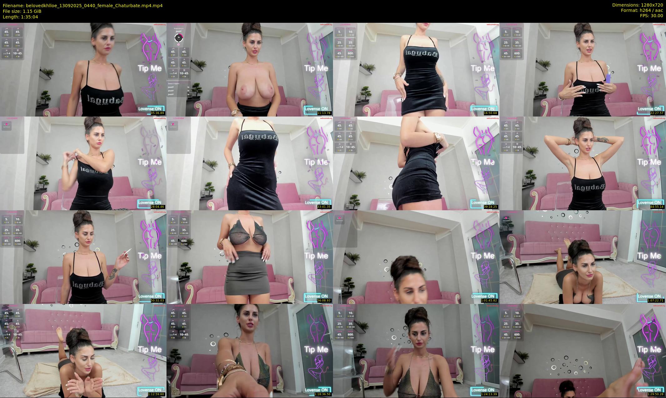 belovedkhlloe — 96 minute Chaturbate female cam show recording, 720p, Sep 13, 2025