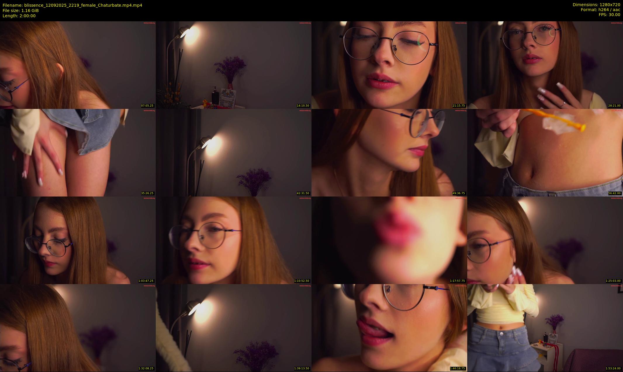 blissence — 120 minute Chaturbate female cam show recording, 720p, Sep 12, 2025