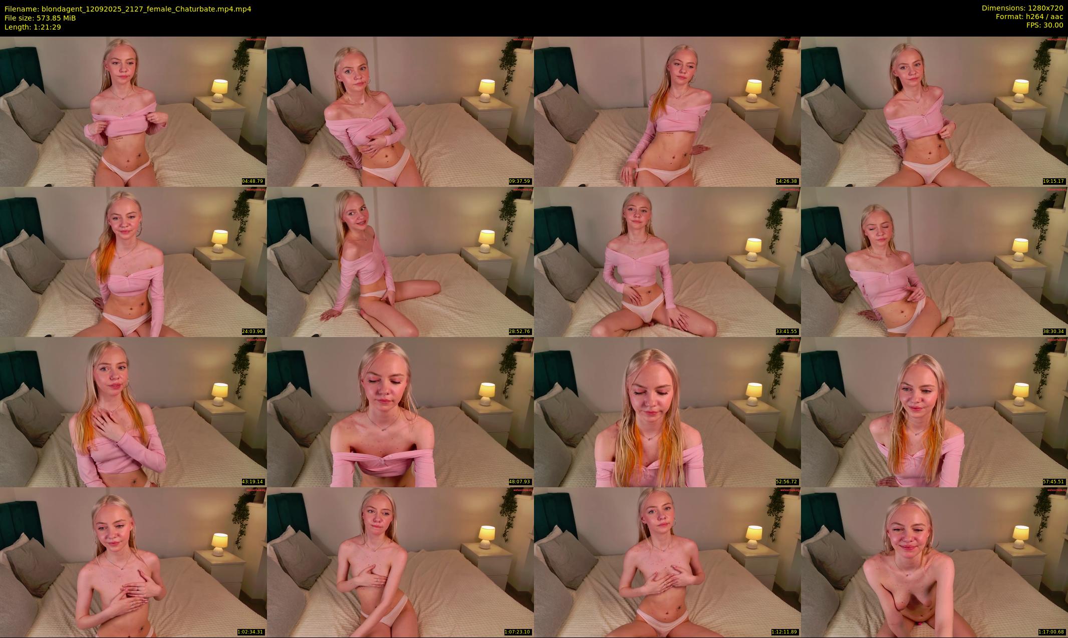 blondagent — 82 minute Chaturbate female cam show recording, 720p, Sep 12, 2025