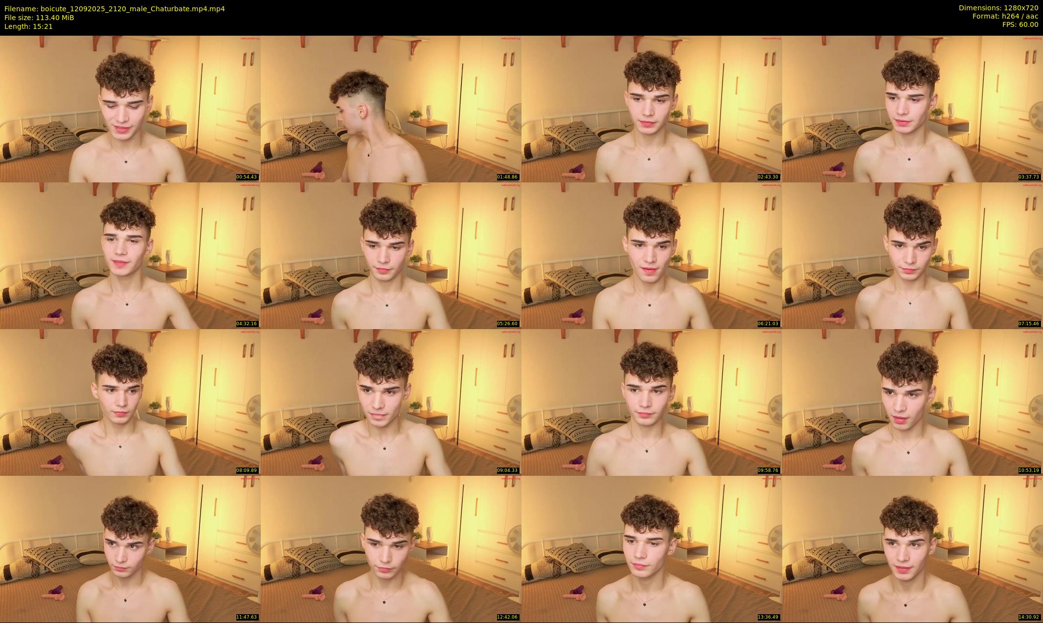 boicute — 16 minute Chaturbate male cam show recording, 720p, Sep 12, 2025