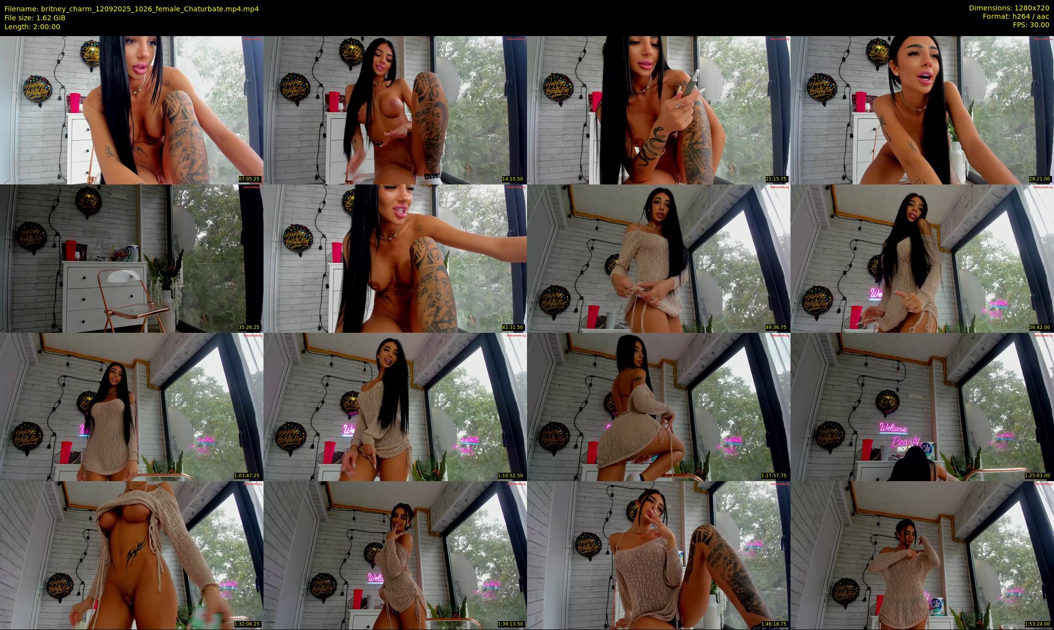 britney_charm — 120 minute Chaturbate female cam show recording, 720p, Sep 12, 2025