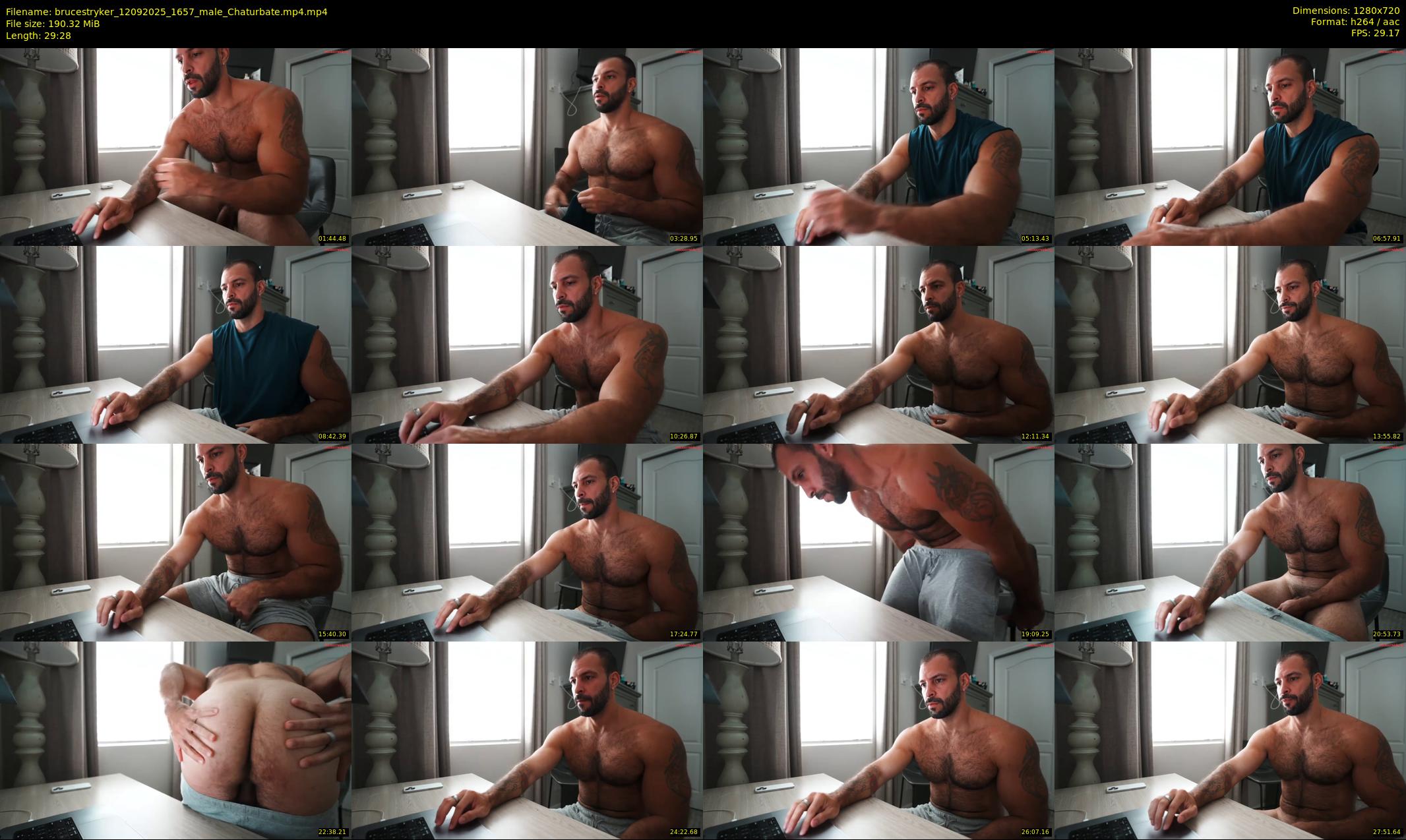 brucestryker — 30 minute Chaturbate male cam show recording, 720p, Sep 12, 2025