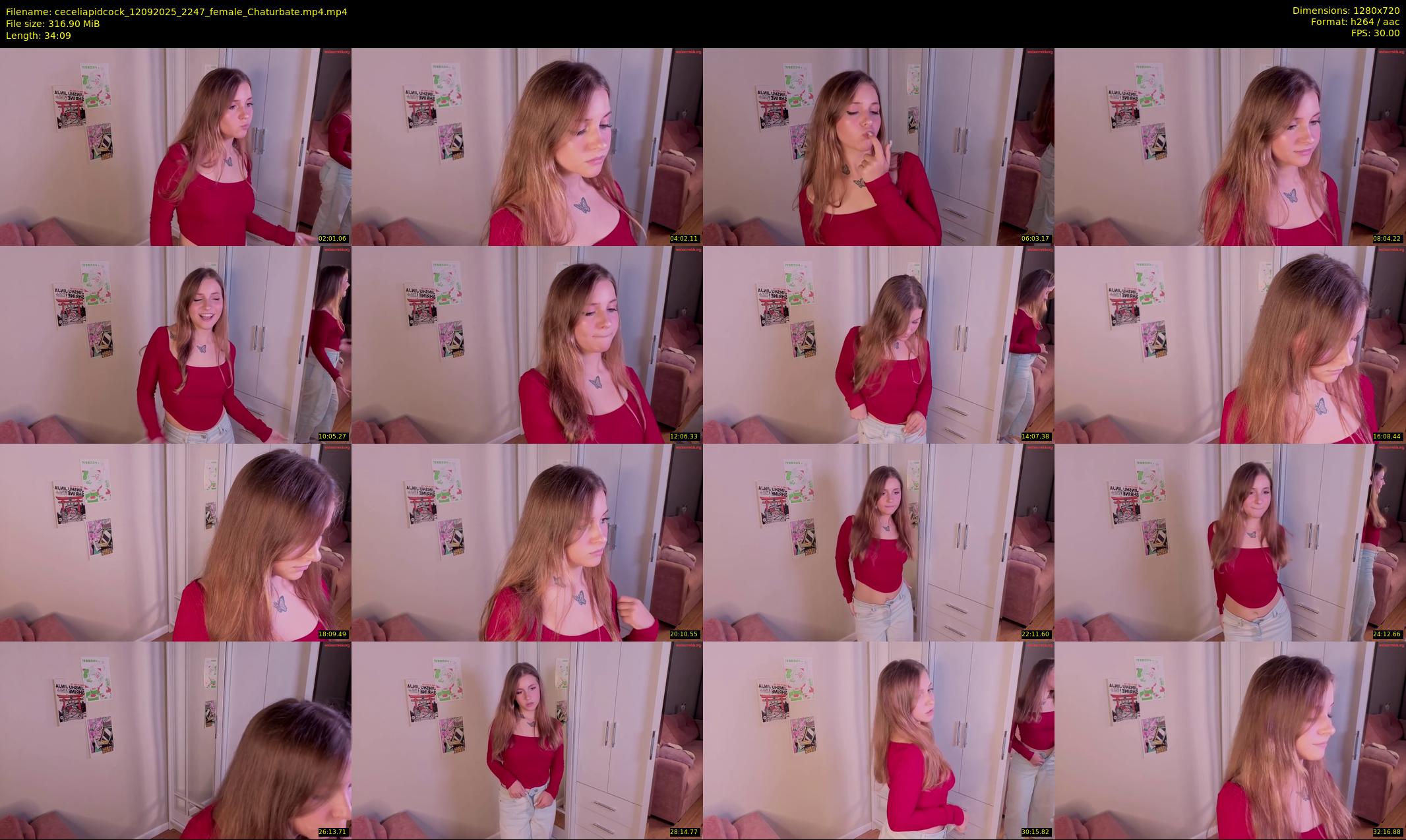 ceceliapidcock — 35 minute Chaturbate female cam show recording, 720p, Sep 12, 2025