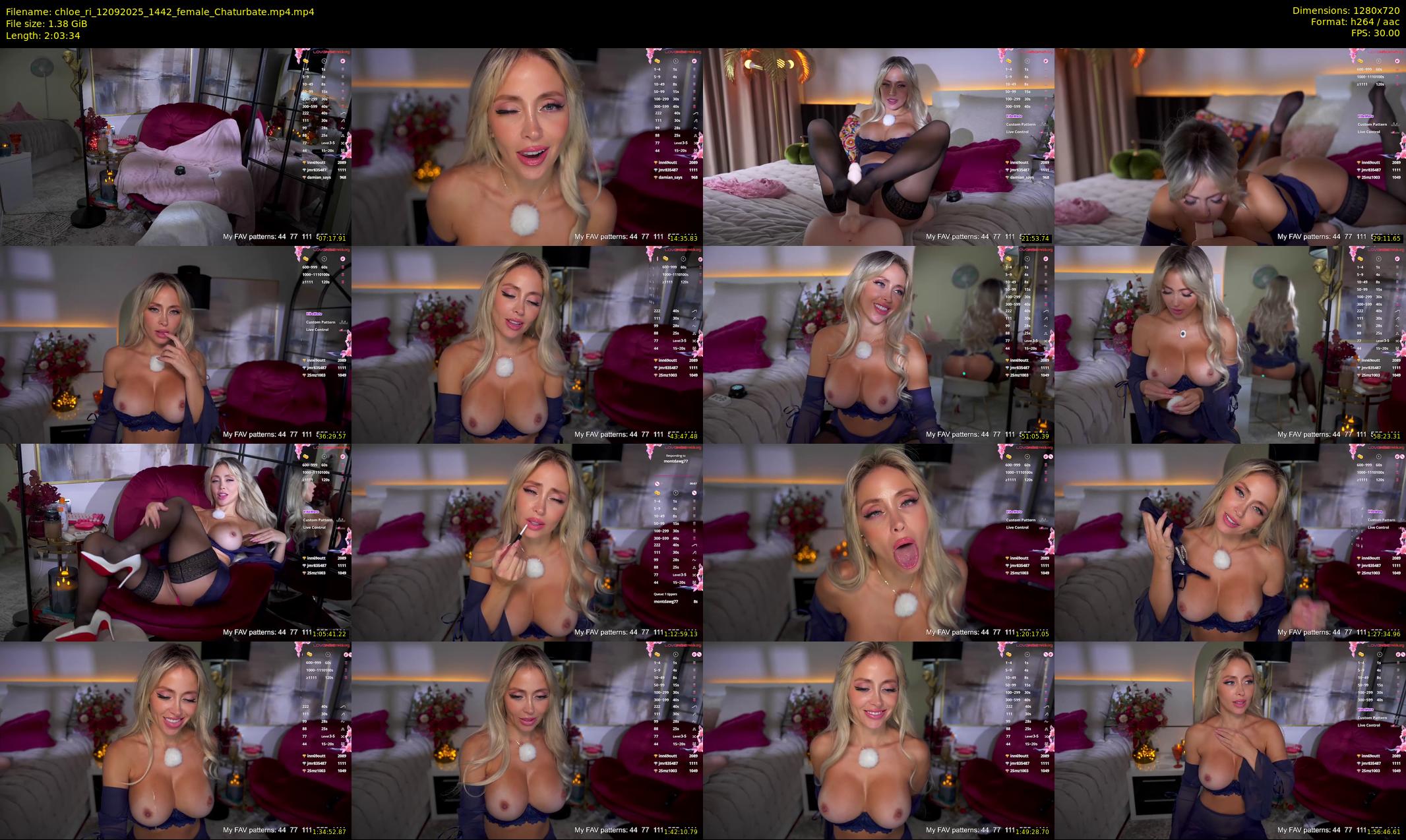 chloe_ri — 124 minute Chaturbate female cam show recording, 720p, Sep 12, 2025