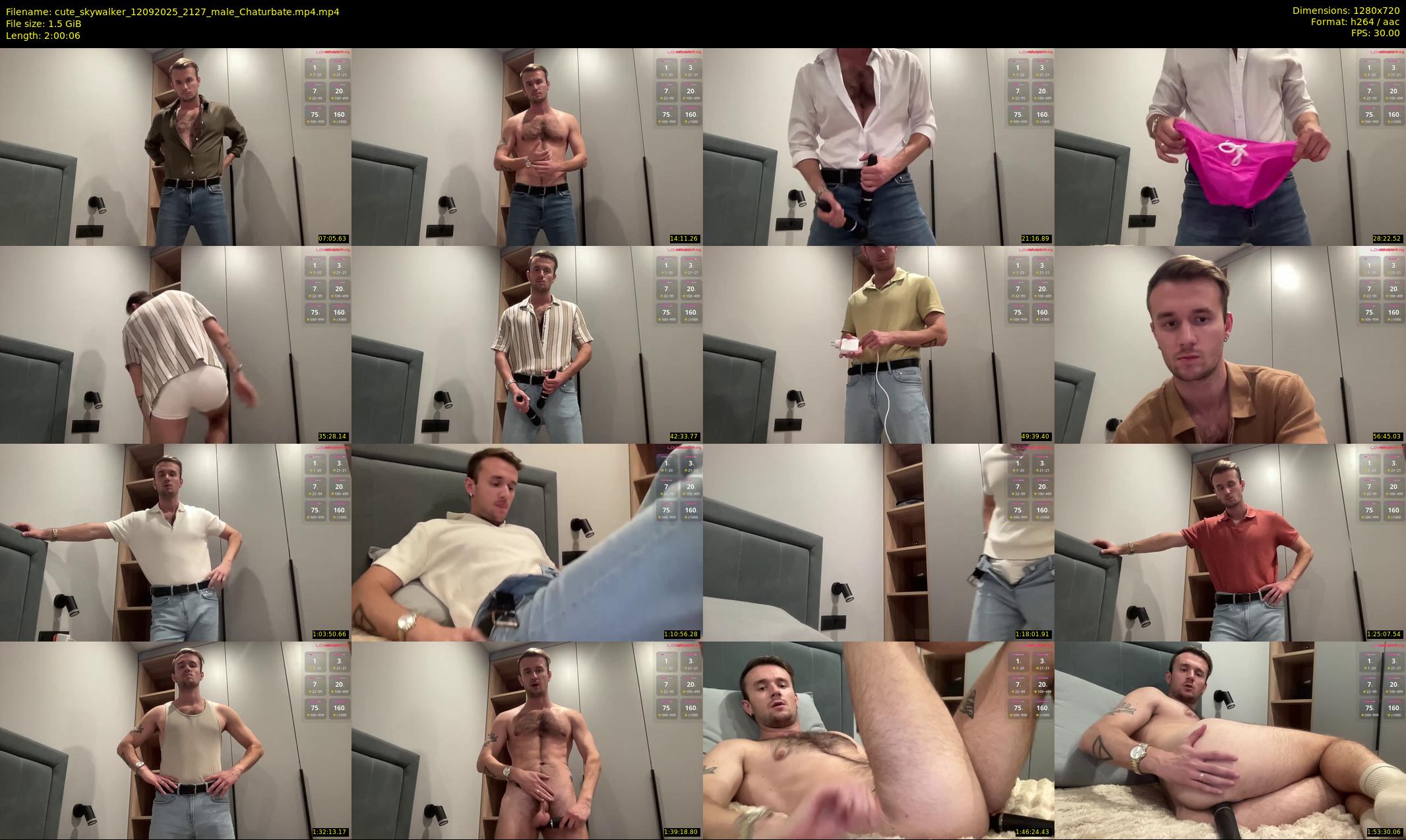 cute_skywalker — 121 minute Chaturbate male cam show recording, 720p, Sep 12, 2025