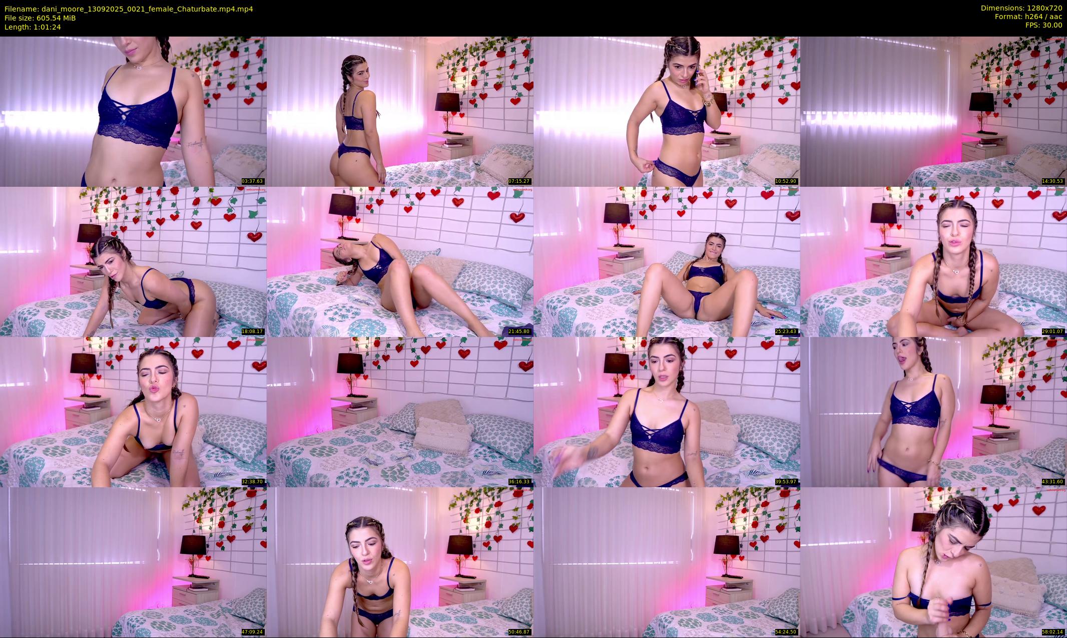 dani_moore — 62 minute Chaturbate female cam show recording, 720p, Sep 13, 2025