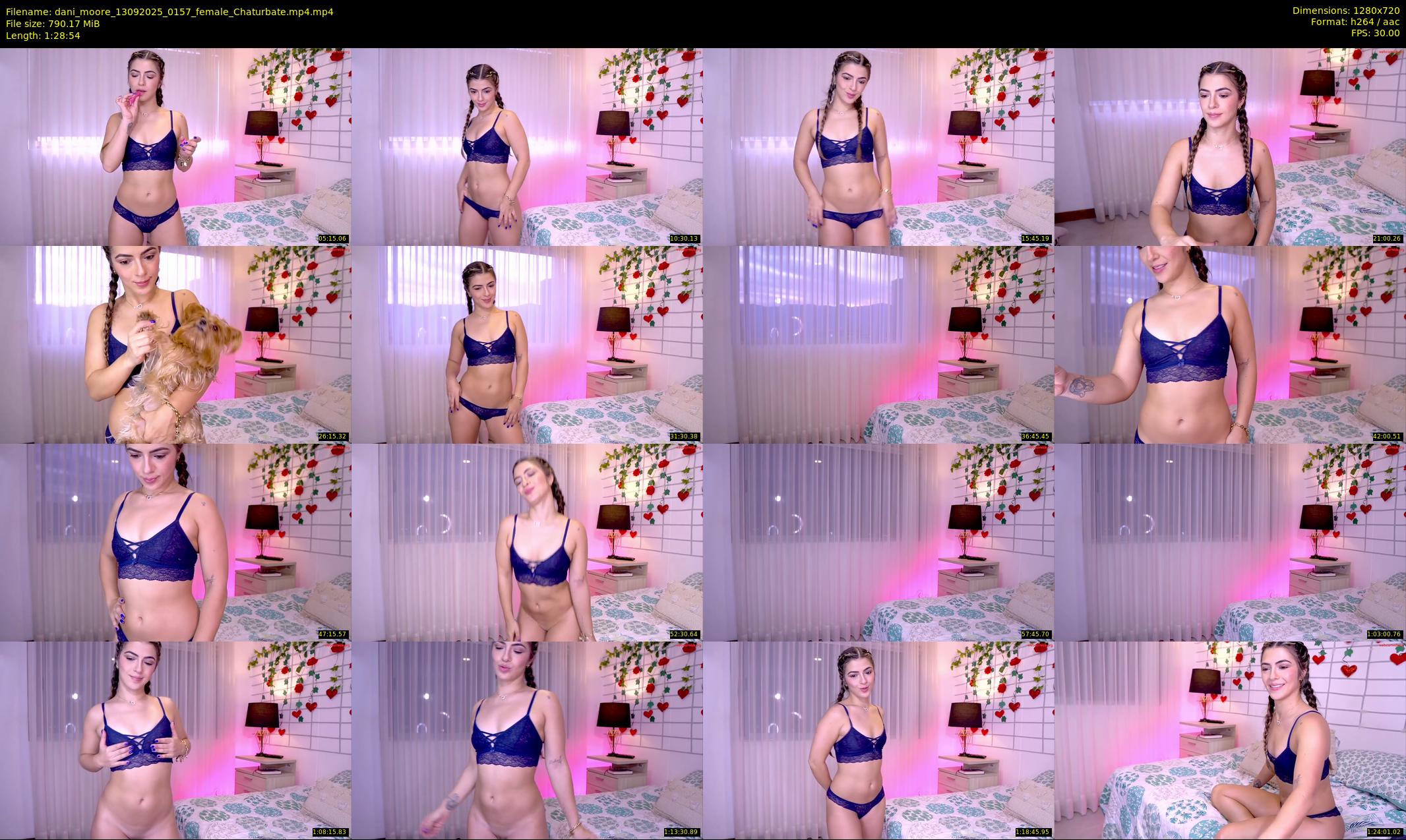 dani_moore — 89 minute Chaturbate female cam show recording, 720p, Sep 13, 2025