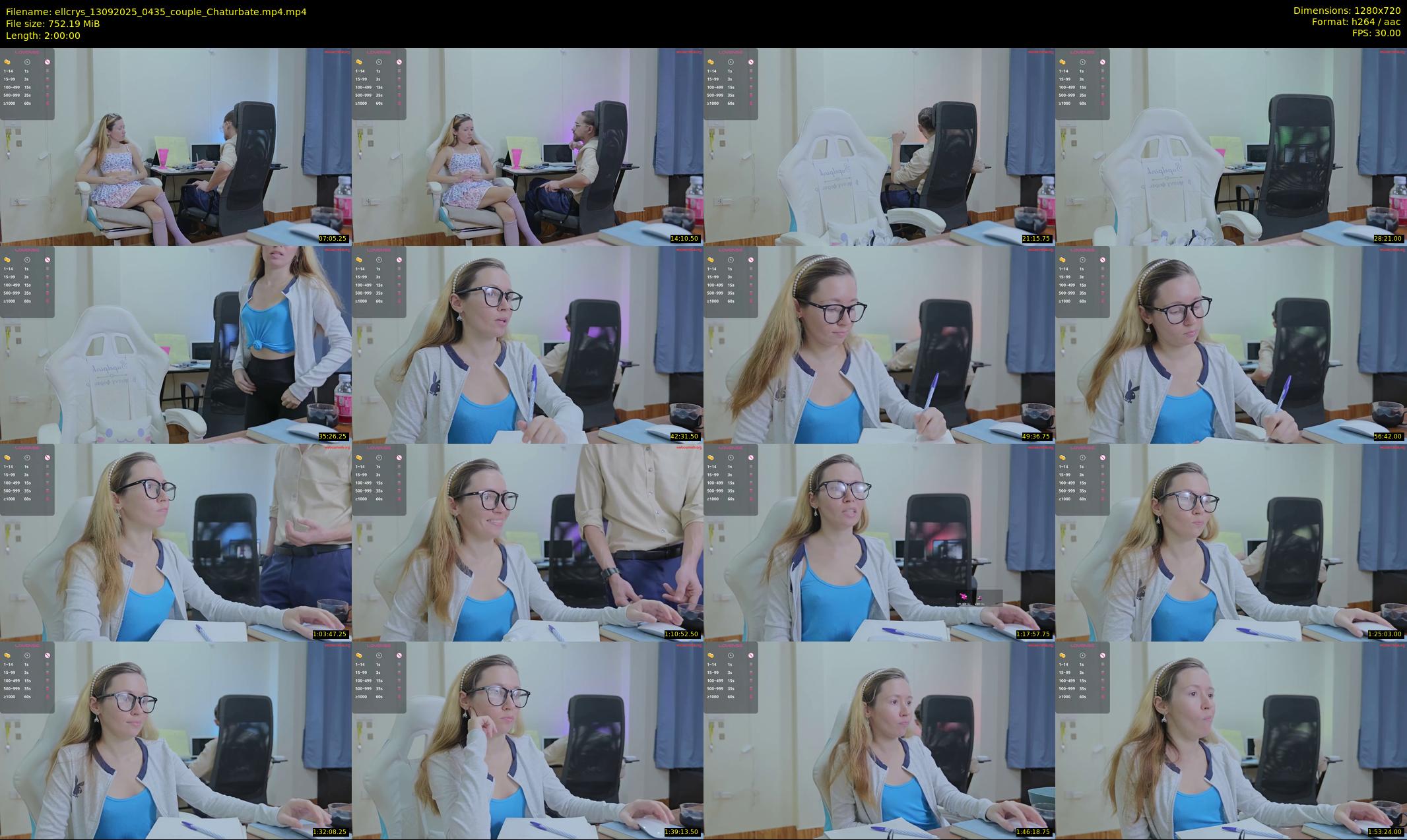 ellcrys — 120 minute Chaturbate couple cam show recording, 720p, Sep 13, 2025
