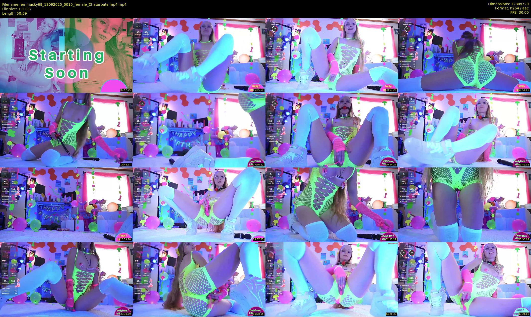 emmasky69 — 51 minute Chaturbate female cam show recording, 720p, Sep 13, 2025
