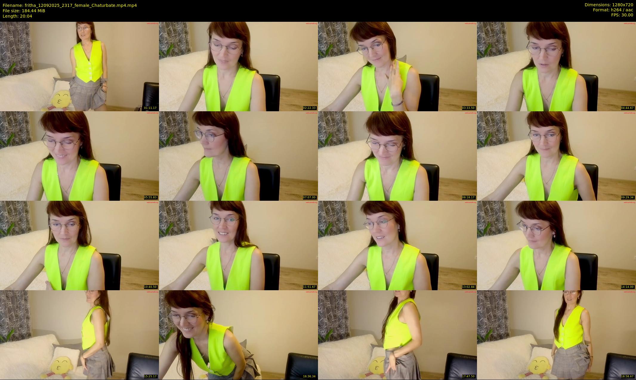 fritha — 21 minute Chaturbate female cam show recording, 720p, Sep 12, 2025