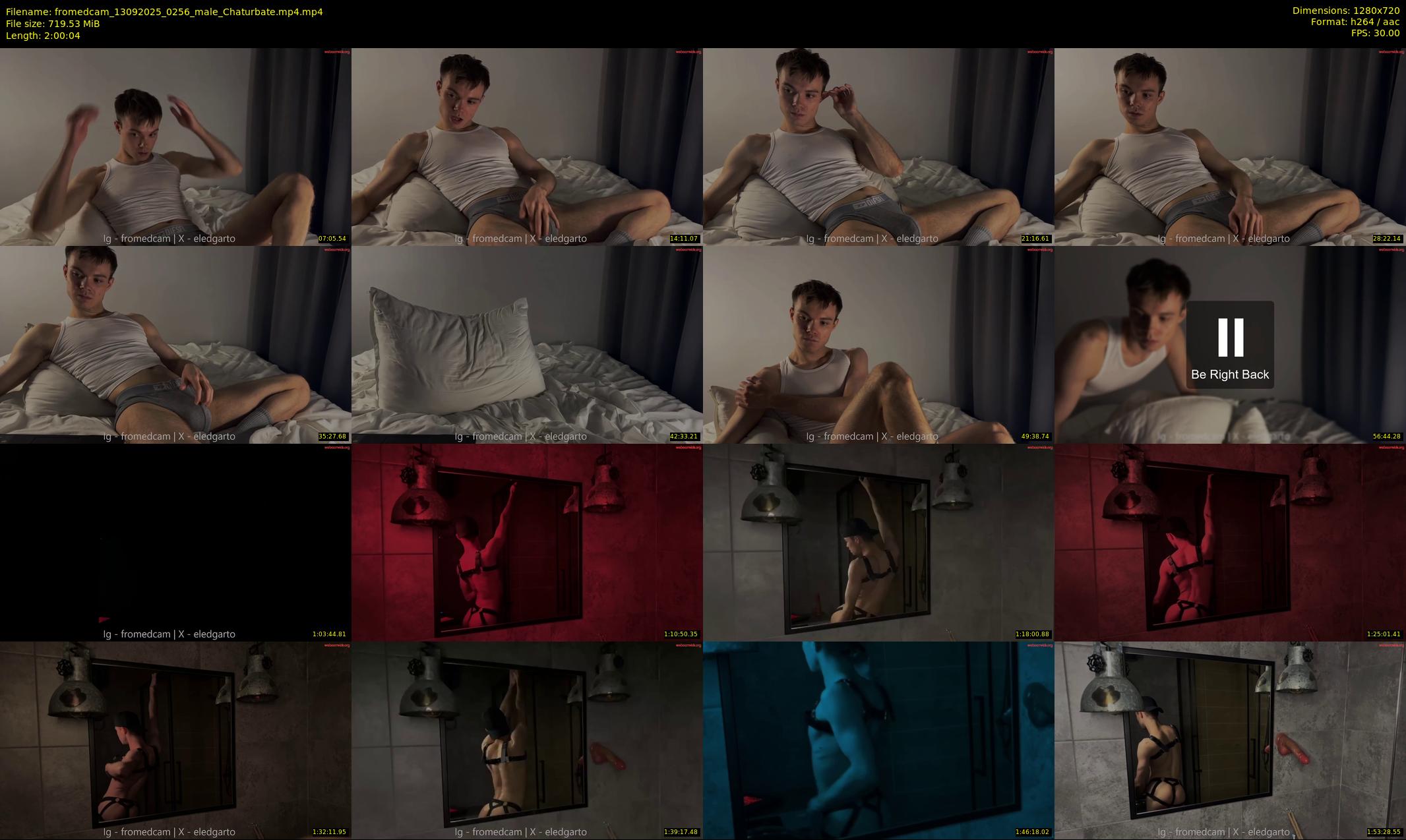 fromedcam — 121 minute Chaturbate male cam show recording, 720p, Sep 13, 2025