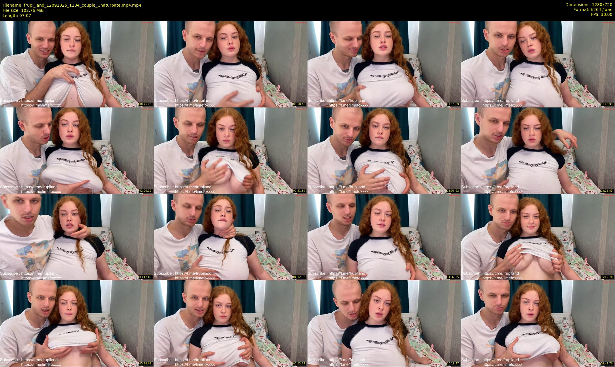 frupi_land — 8 minute Chaturbate couple cam show recording, 720p, Sep 12, 2025