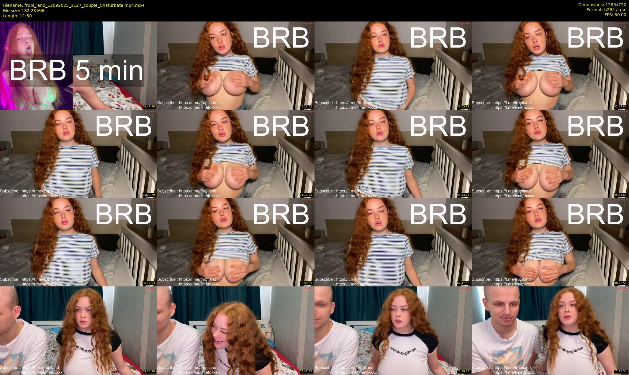 frupi_land — 12 minute Chaturbate couple cam show recording, 720p, Sep 12, 2025