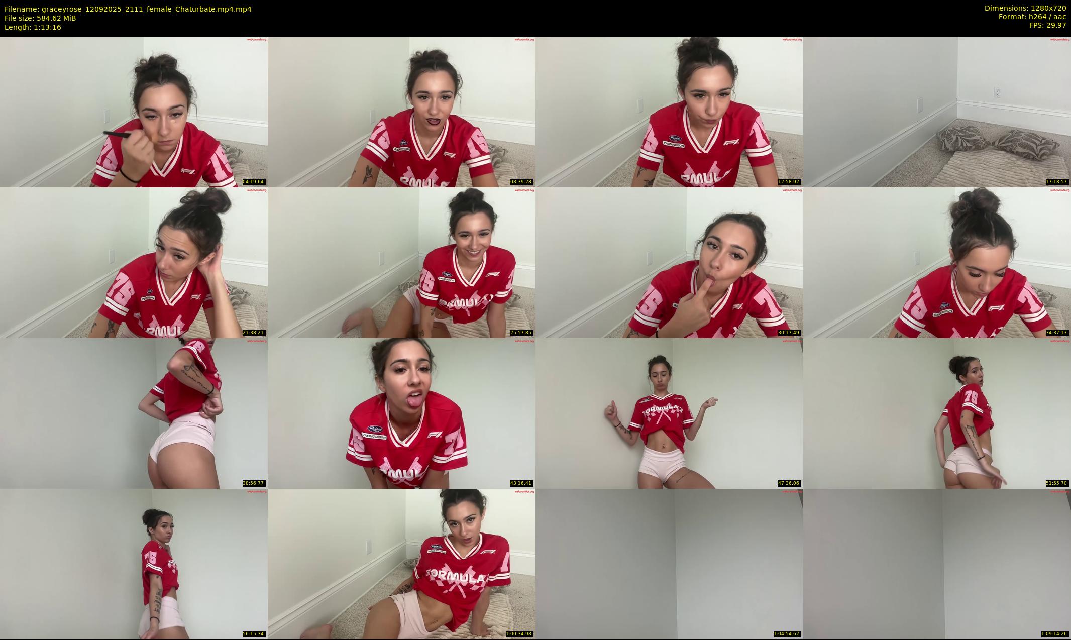 graceyrose — 74 minute Chaturbate female cam show recording, 720p, Sep 12, 2025