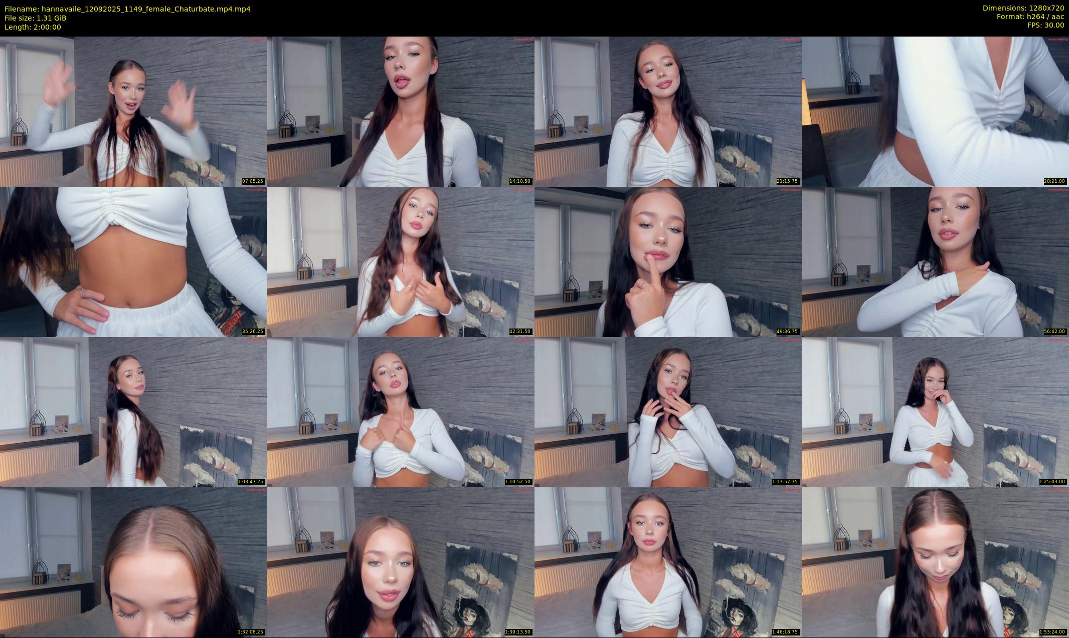 hannavaile — 120 minute Chaturbate female cam show recording, 720p, Sep 12, 2025