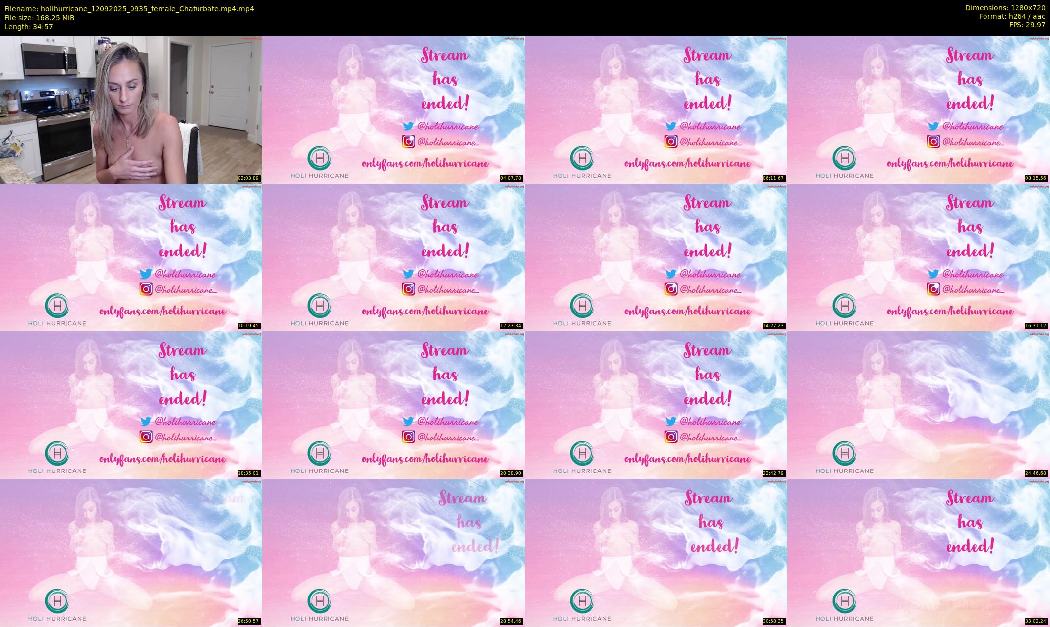 holihurricane — 35 minute Chaturbate female cam show recording, 720p, Sep 12, 2025