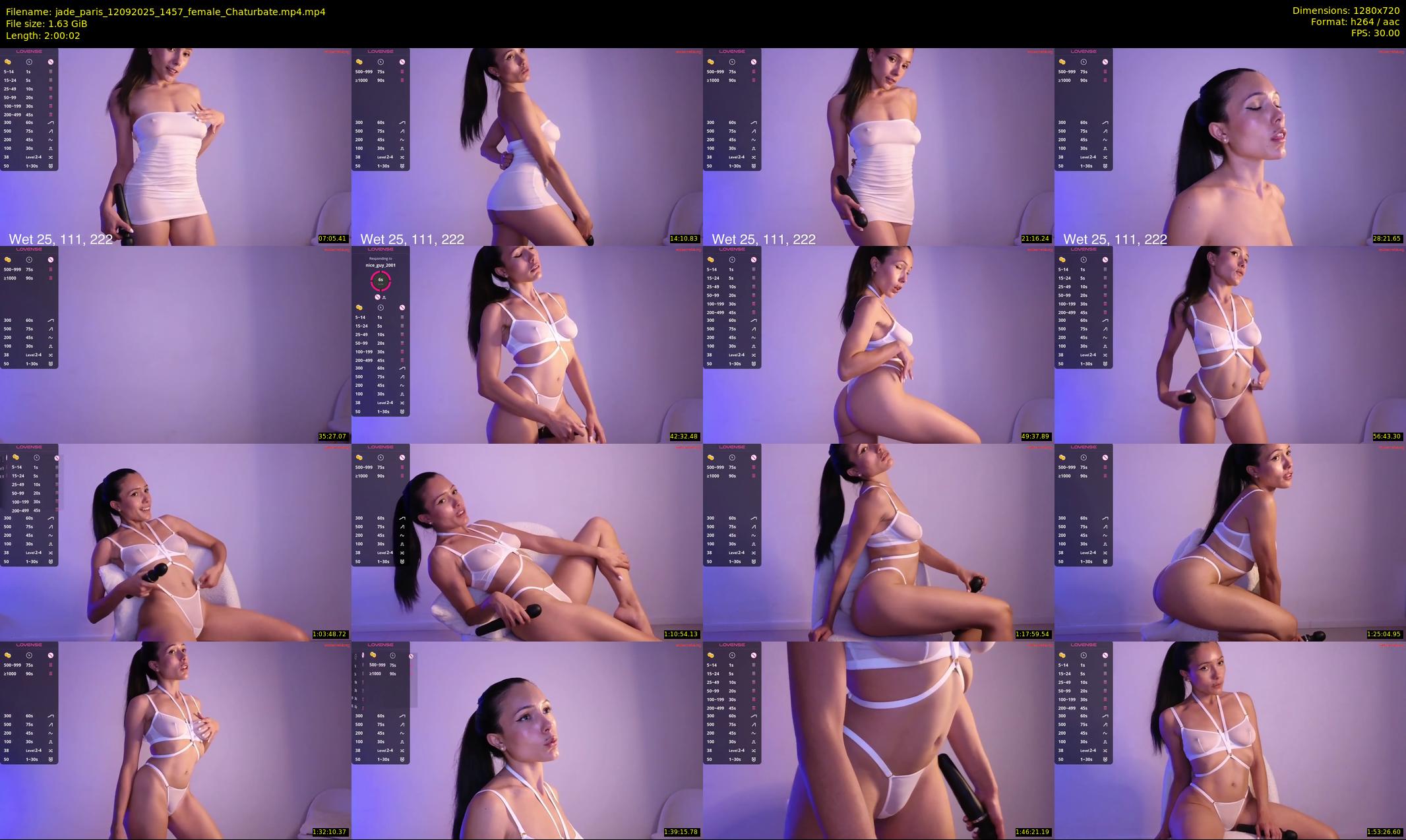 jade_paris — 121 minute Chaturbate female cam show recording, 720p, Sep 12, 2025