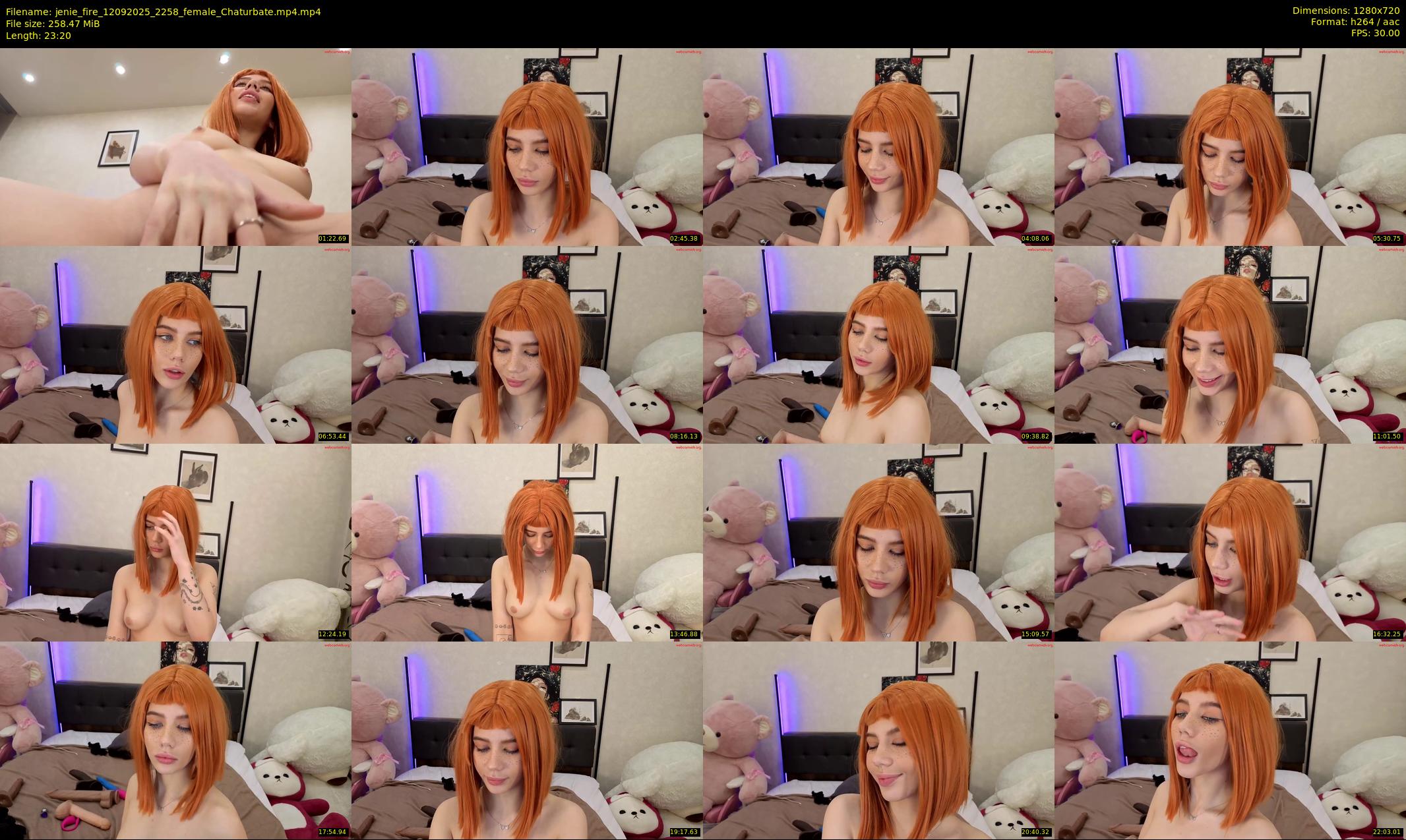 jenie_fire — 24 minute Chaturbate female cam show recording, 720p, Sep 12, 2025