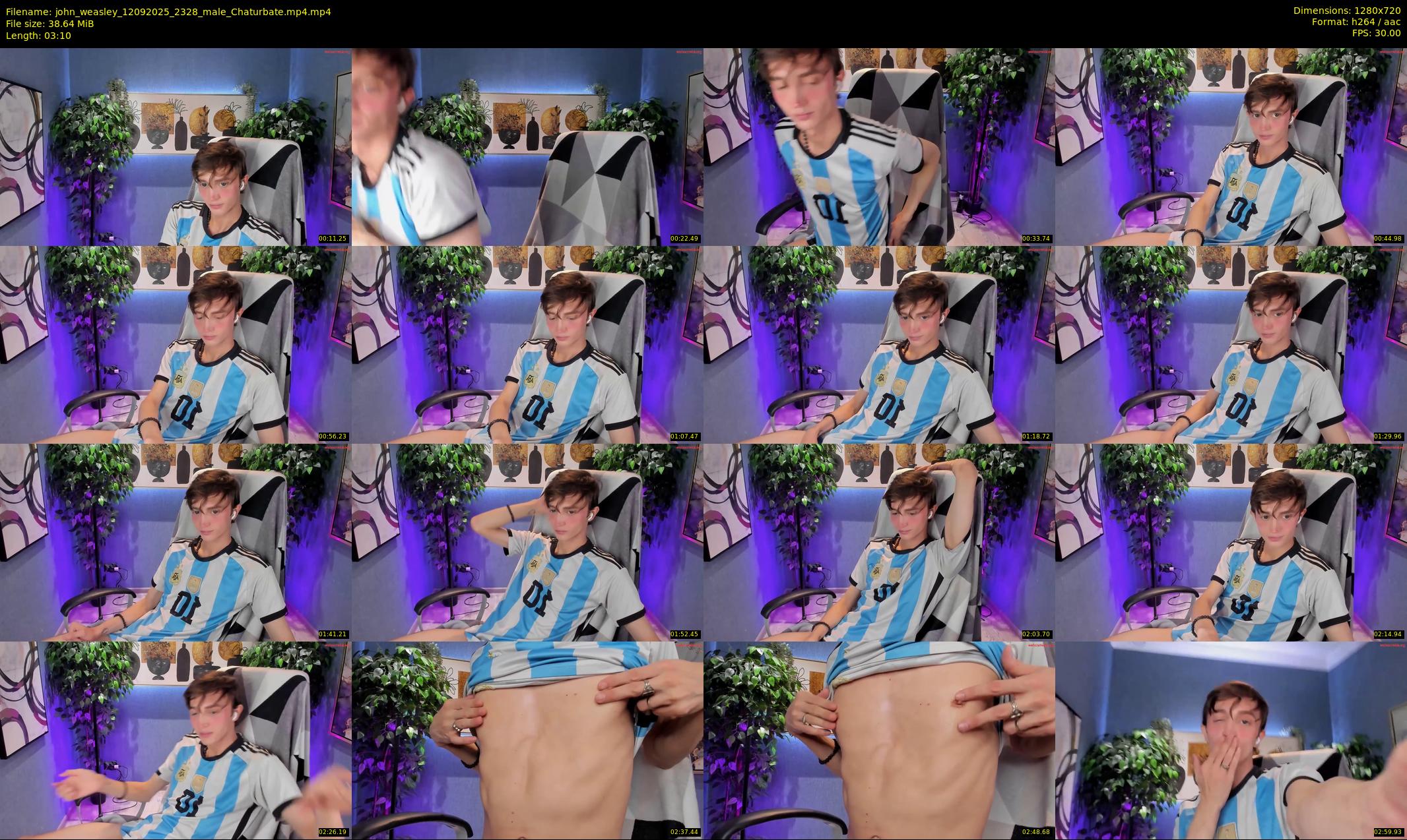 john_weasley — 4 minute Chaturbate male cam show recording, 720p, Sep 12, 2025
