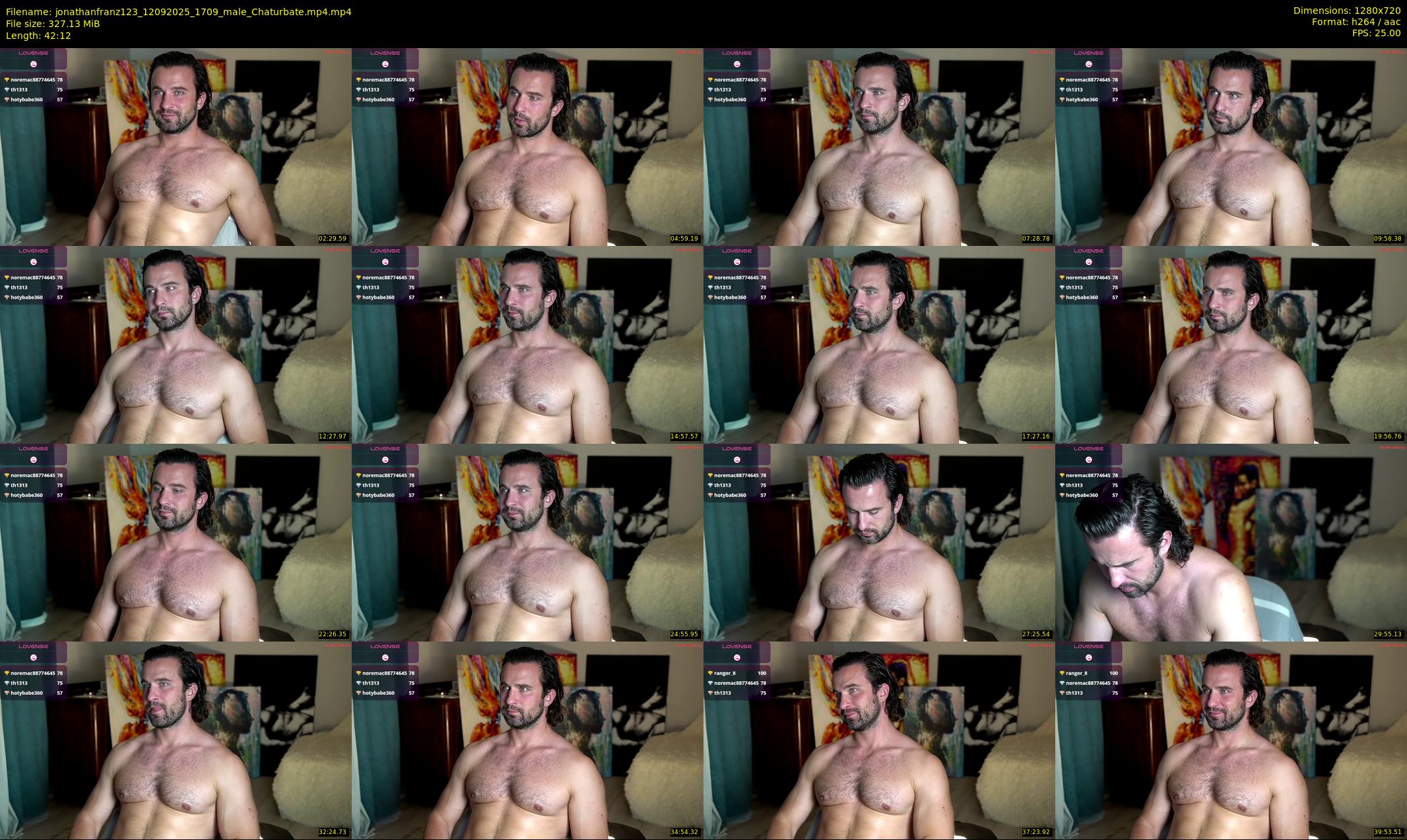 jonathanfranz123 — 43 minute Chaturbate male cam show recording, 720p, Sep 12, 2025