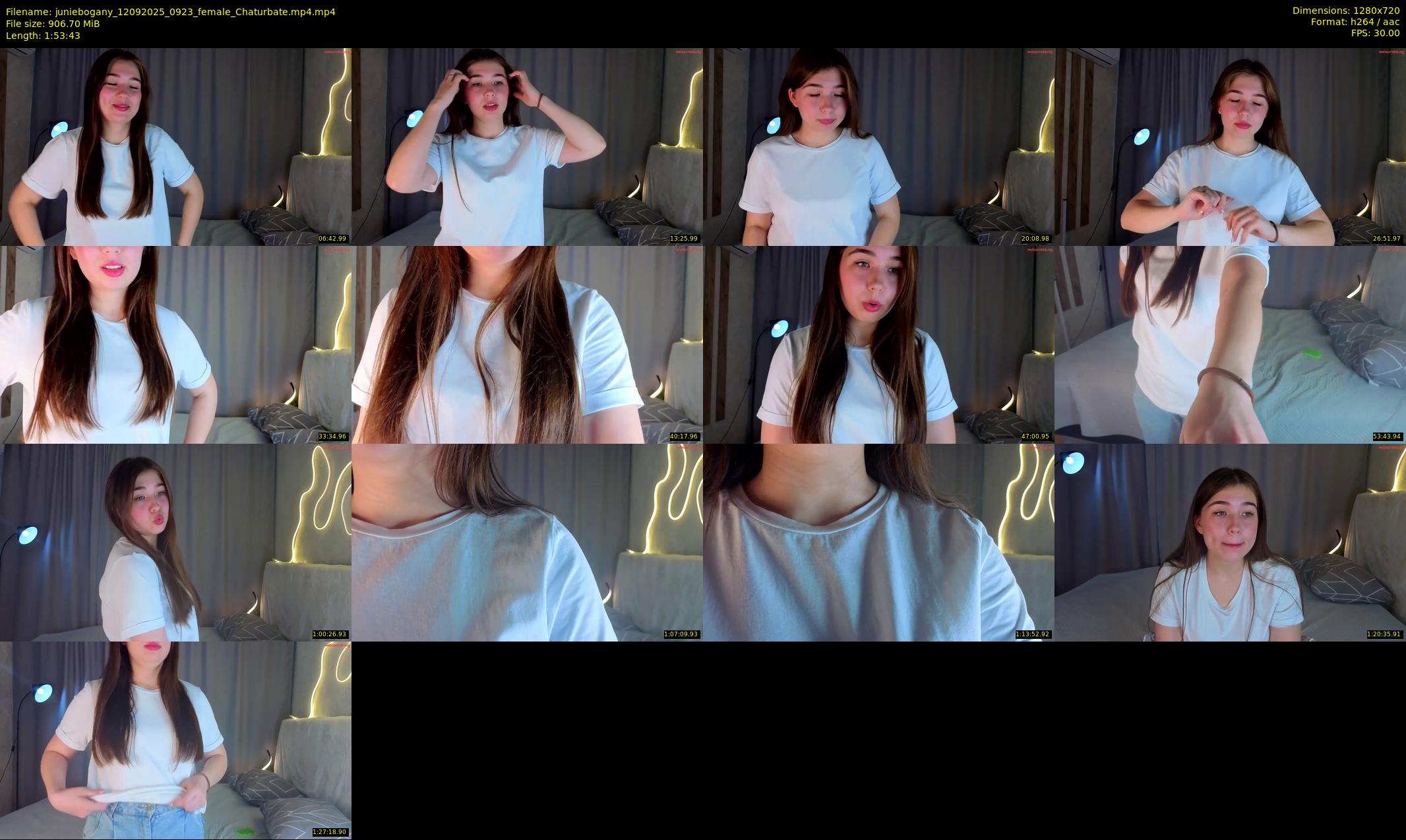 juniebogany — 114 minute Chaturbate female cam show recording, 720p, Sep 12, 2025
