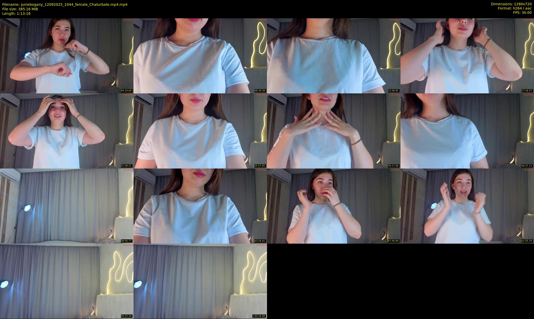 juniebogany — 74 minute Chaturbate female cam show recording, 720p, Sep 12, 2025