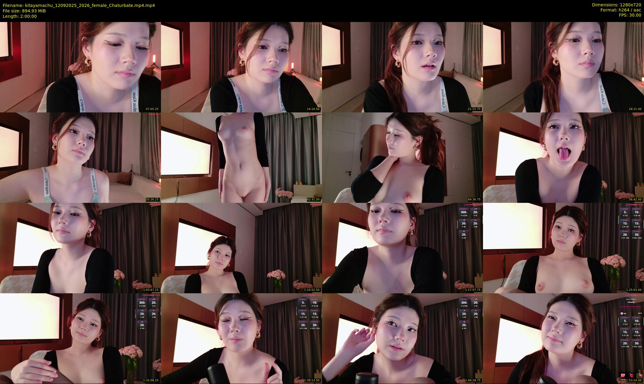 kitayamachu — 120 minute Chaturbate female cam show recording, 720p, Sep 12, 2025