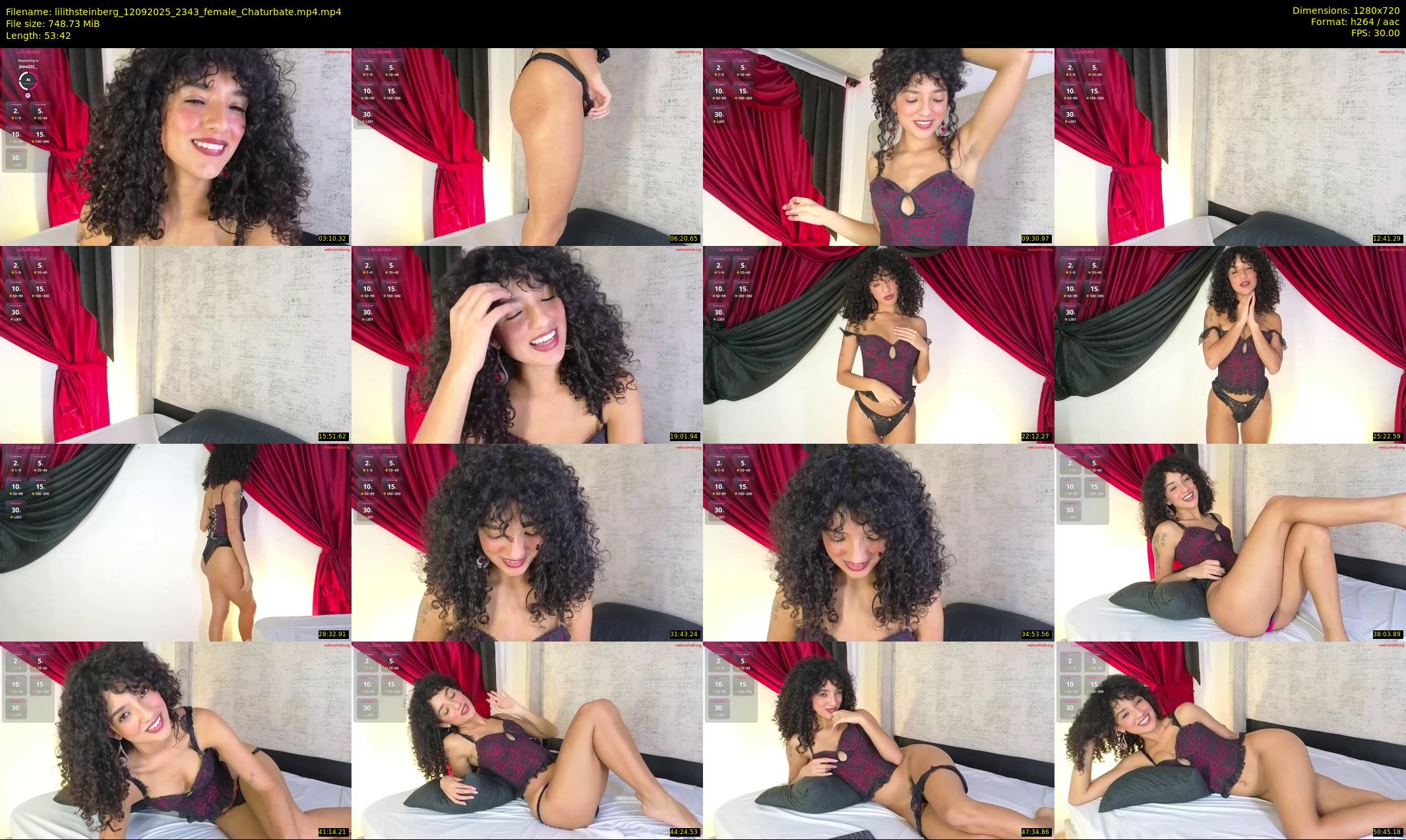 lilithsteinberg — 54 minute Chaturbate female cam show recording, 720p, Sep 12, 2025