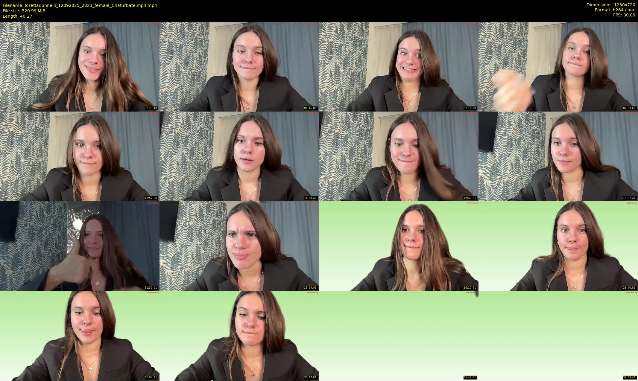 lorettadunnelli — 41 minute Chaturbate female cam show recording, 720p, Sep 12, 2025