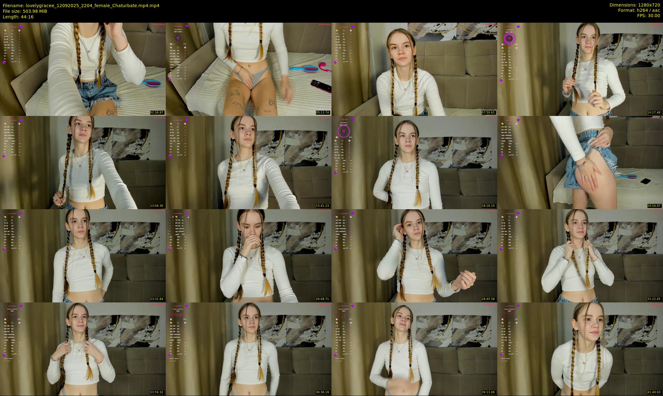 lovelygracee — 45 minute Chaturbate female cam show recording, 720p, Sep 12, 2025