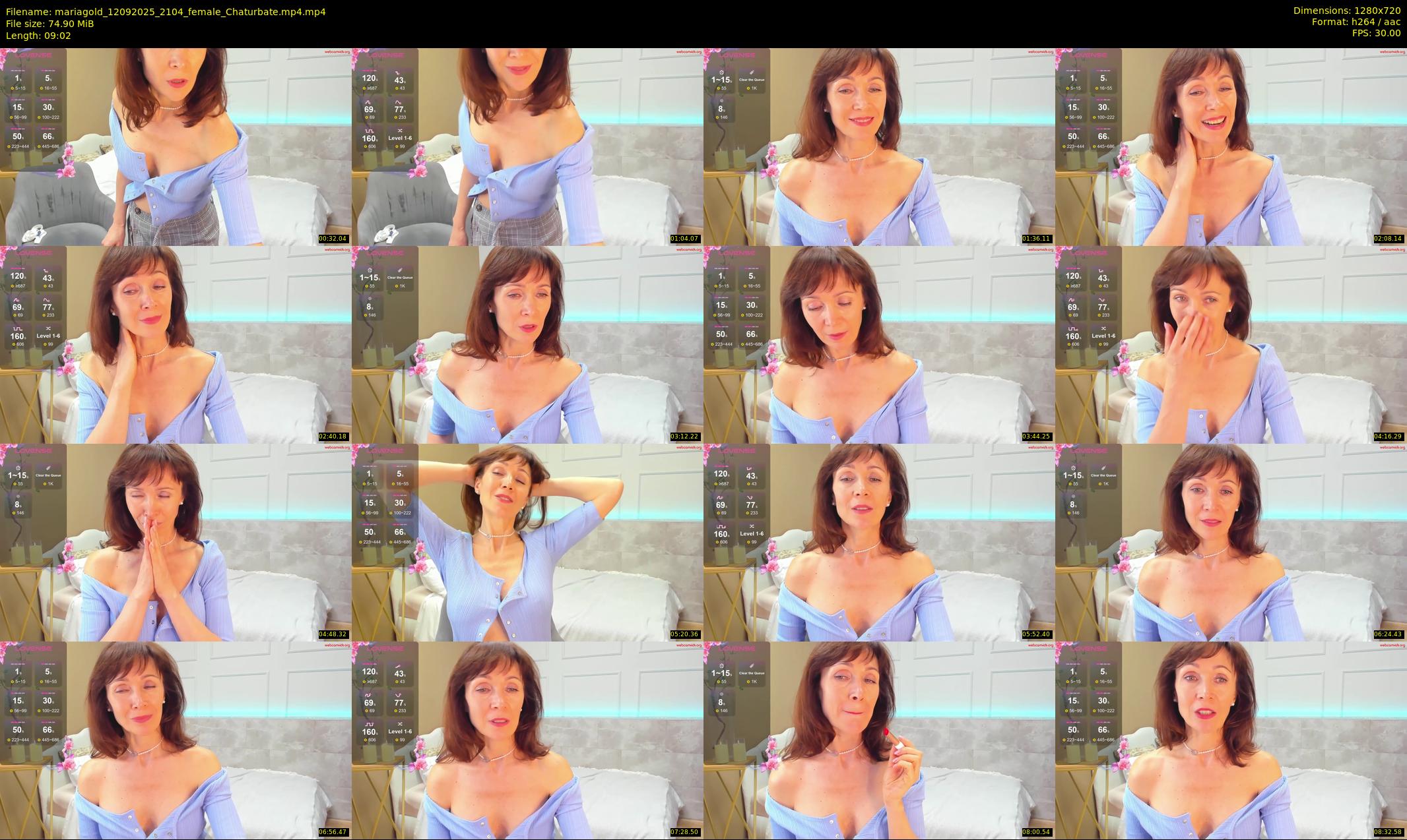 mariagold — 10 minute Chaturbate female cam show recording, 720p, Sep 12, 2025