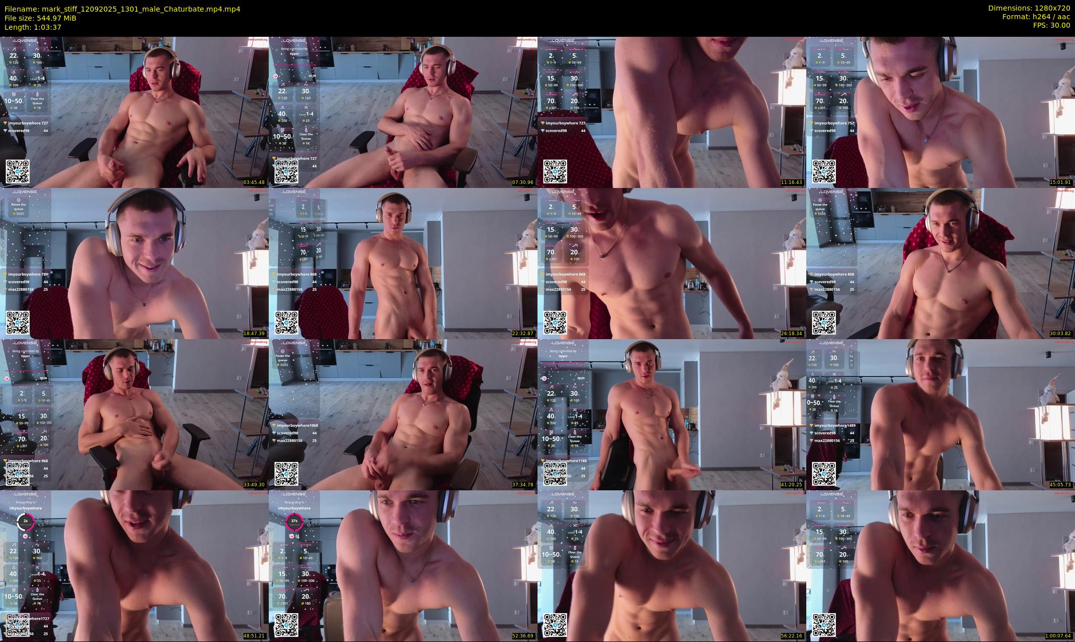 mark_stiff — 64 minute Chaturbate male cam show recording, 720p, Sep 12, 2025