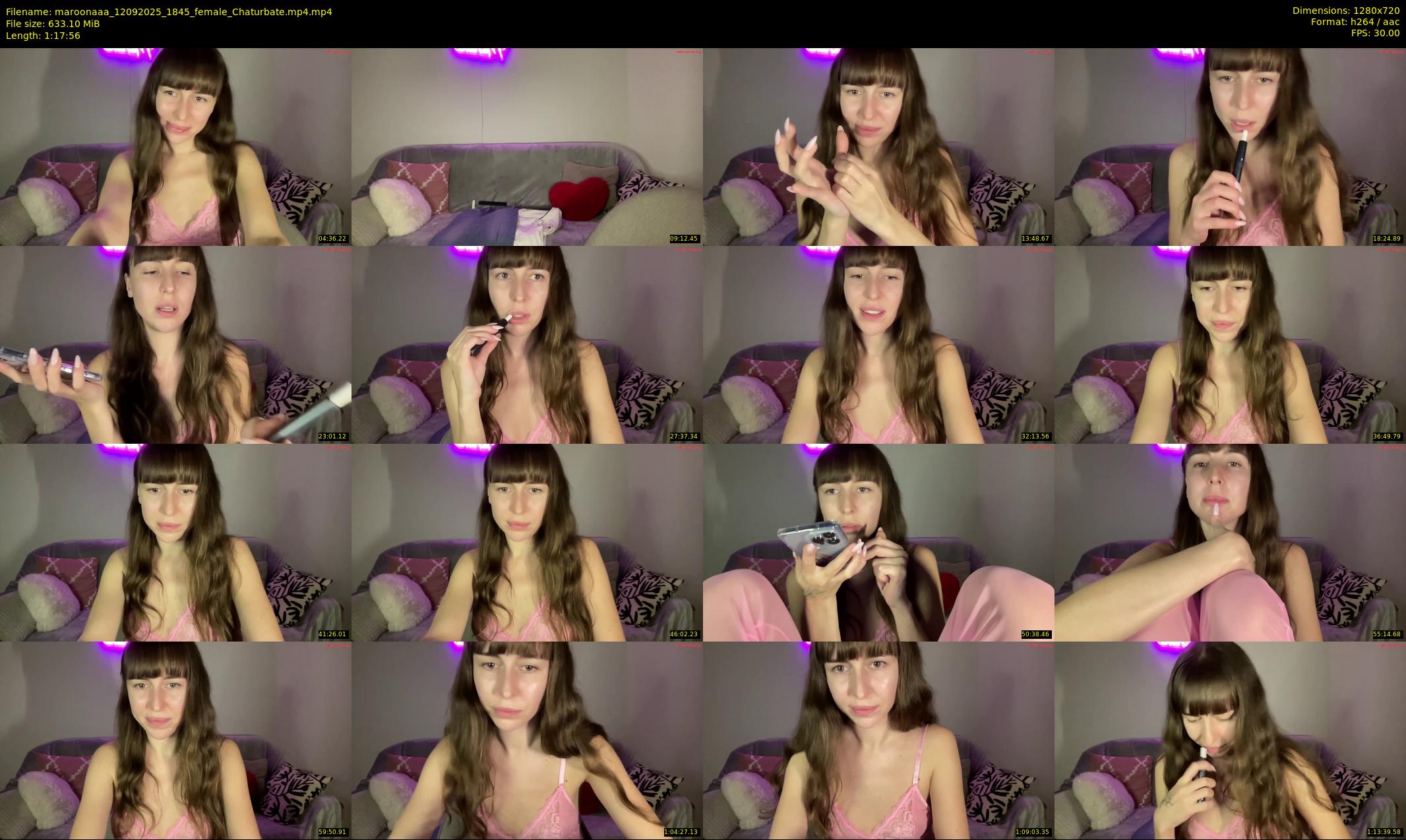 maroonaaa — 78 minute Chaturbate female cam show recording, 720p, Sep 12, 2025