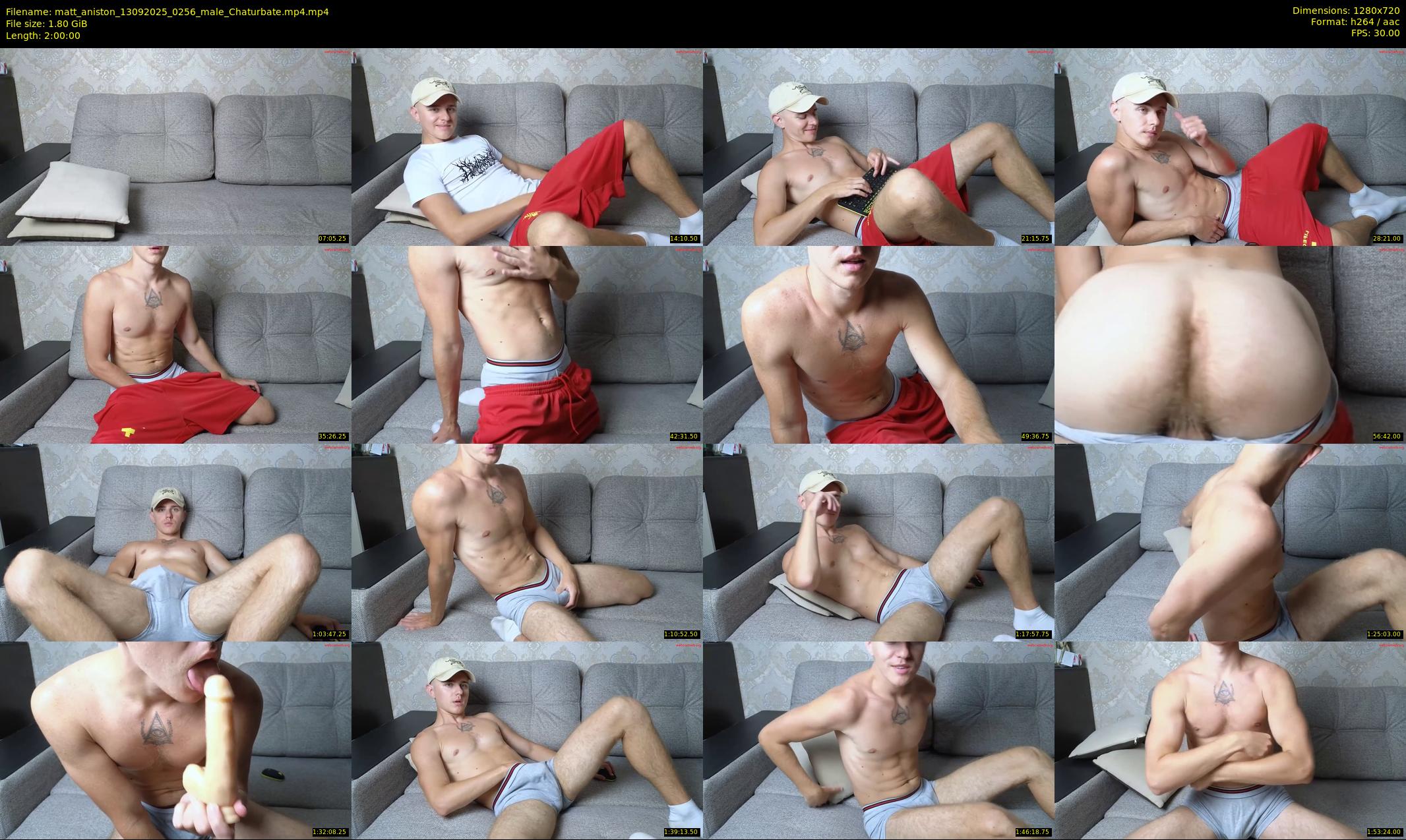 matt_aniston — 120 minute Chaturbate male cam show recording, 720p, Sep 13, 2025
